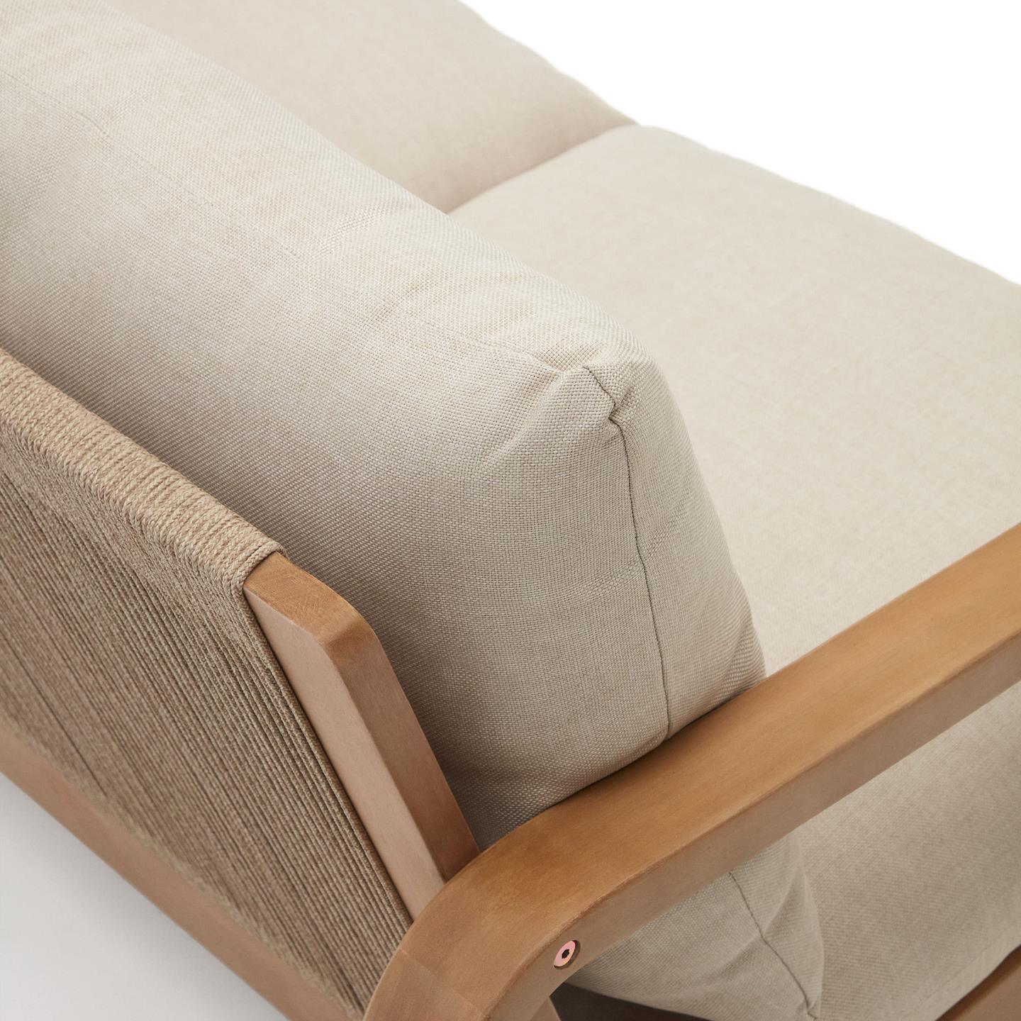 Sofa ogrodowa 2-osobowa SACALETA lite drewno eukaliptusowe La Forma Eye on Design