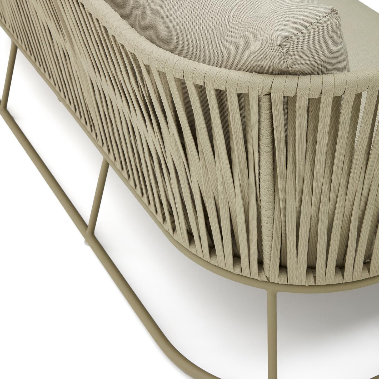 Sofa ogrodowa 3-sobowa SACONCA oliwkowy La Forma Eye on Design