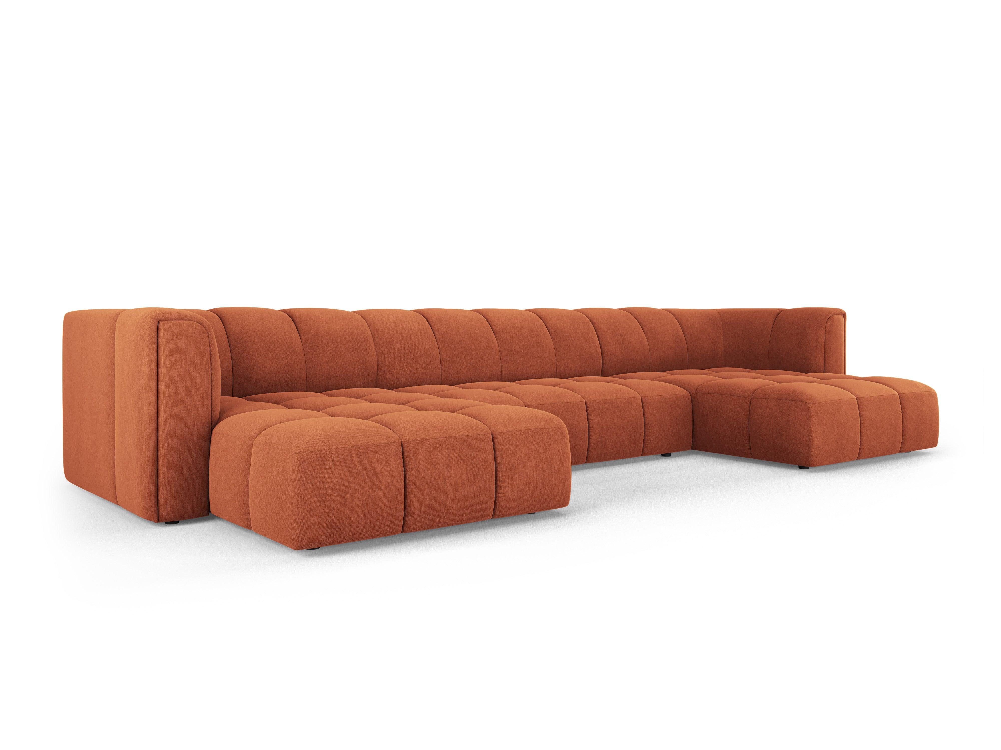 Sofa panoramiczna FRANCESCA terracotta szenil Milo Casa Eye on Design