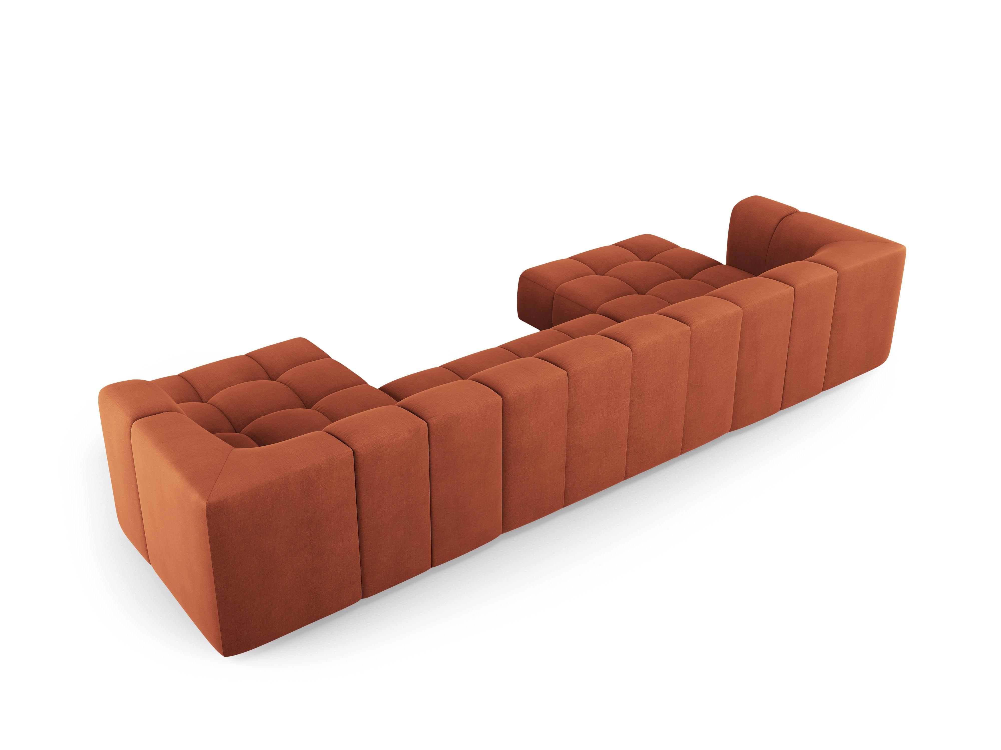 Sofa panoramiczna FRANCESCA terracotta szenil Milo Casa Eye on Design