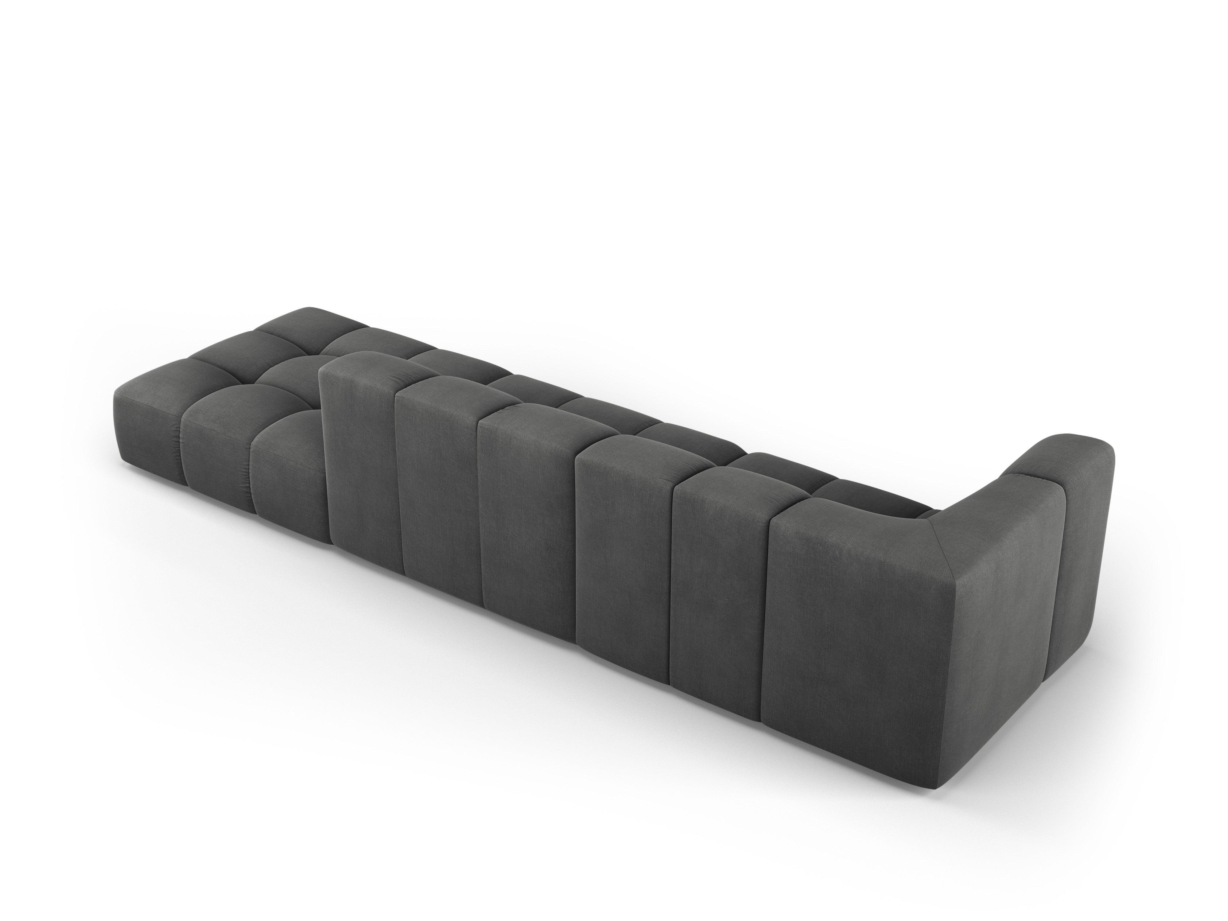 Sofa prawostronna FRANCESCA ciemnoszary szenil Milo Casa Eye on Design