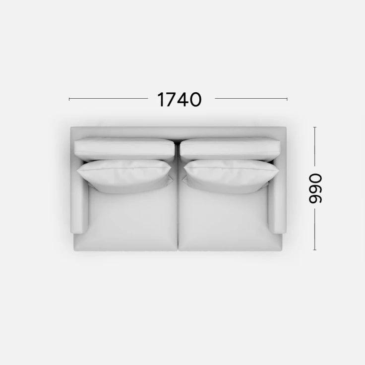 Sofa RIVIA Rosanero 174x99 cm Grupa 0 Eye on Design