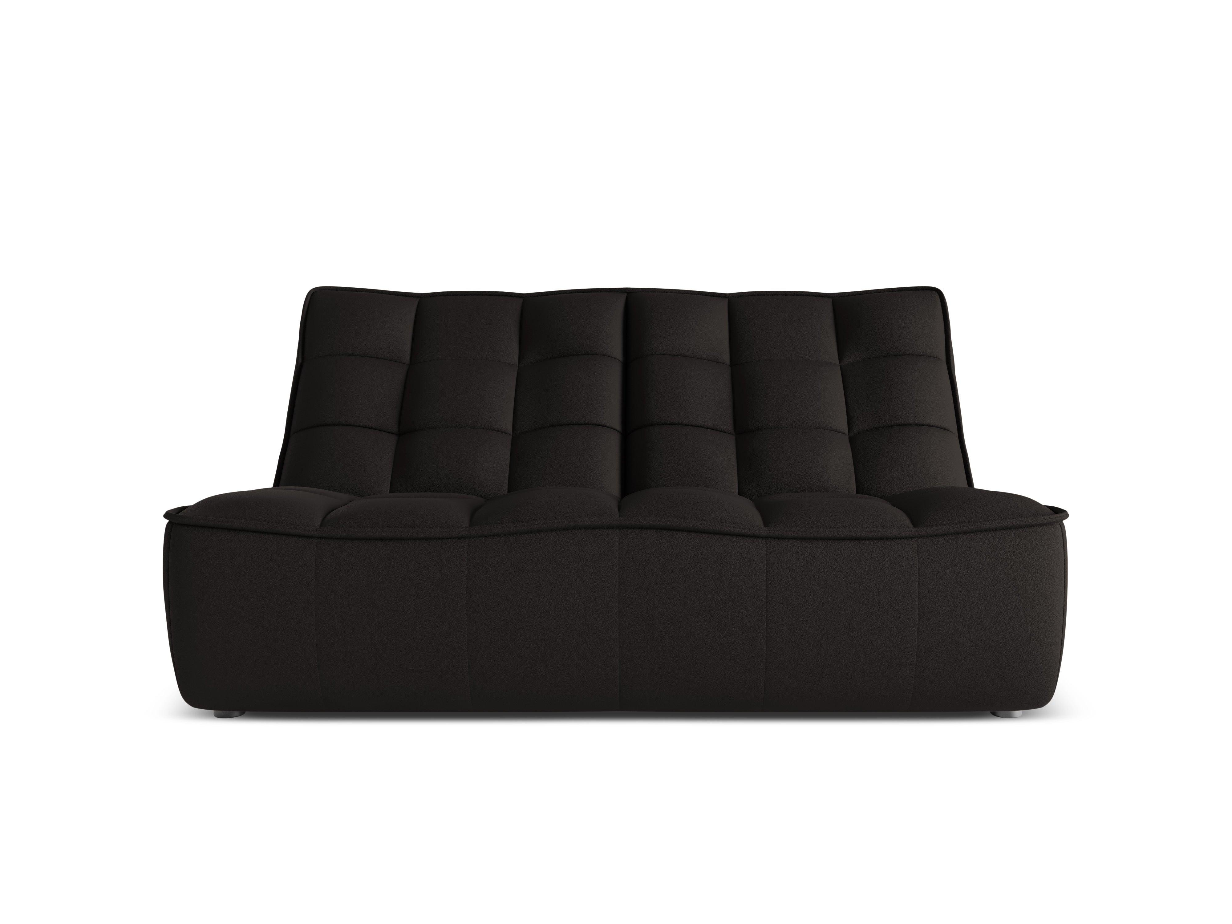 Sofa skórzana 2-osobowa MONI czarny Maison Heritage Eye on Design