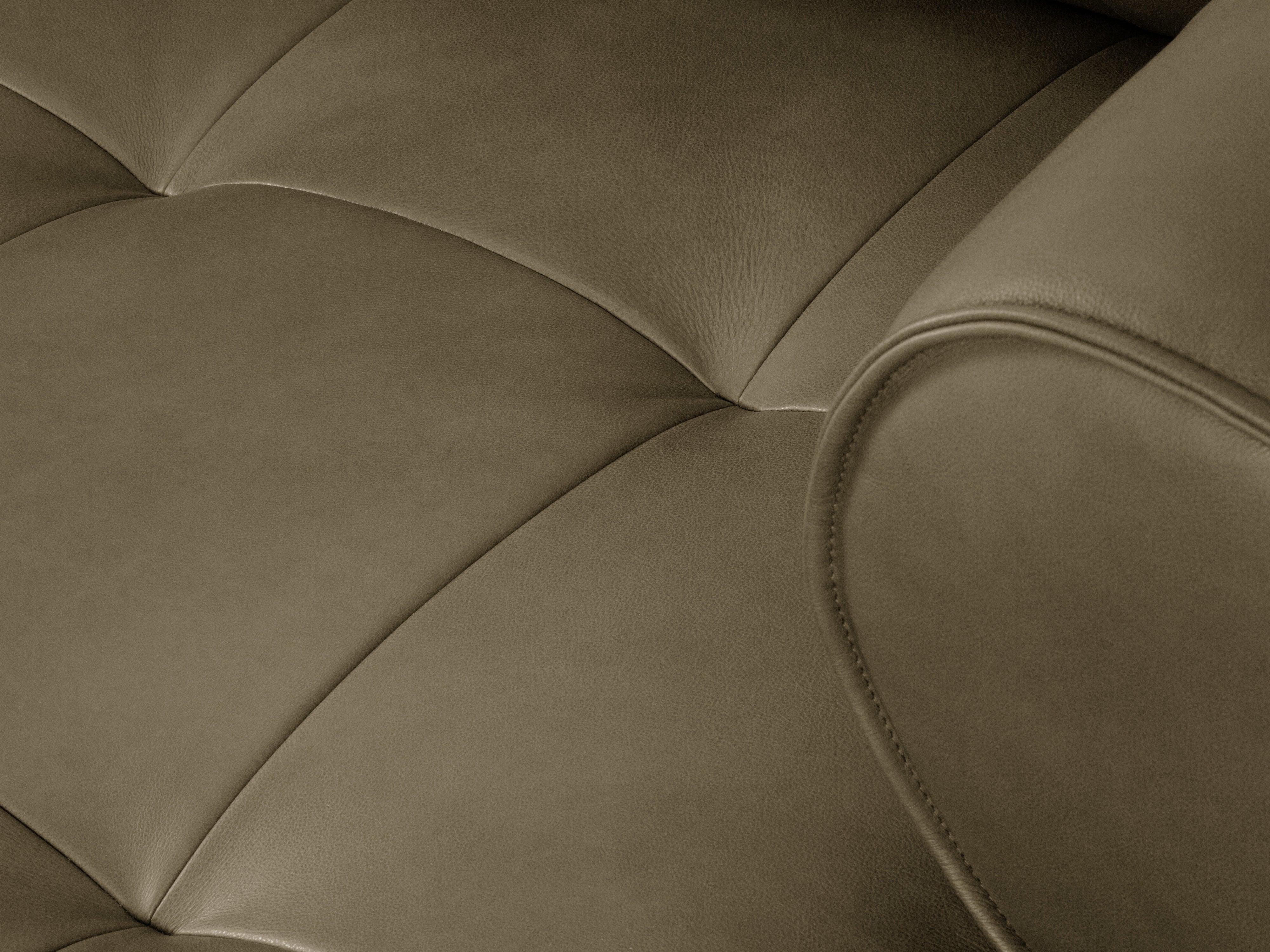 Sofa skórzana 3-osobowa LILY oliwkowy Maison Heritage Eye on Design