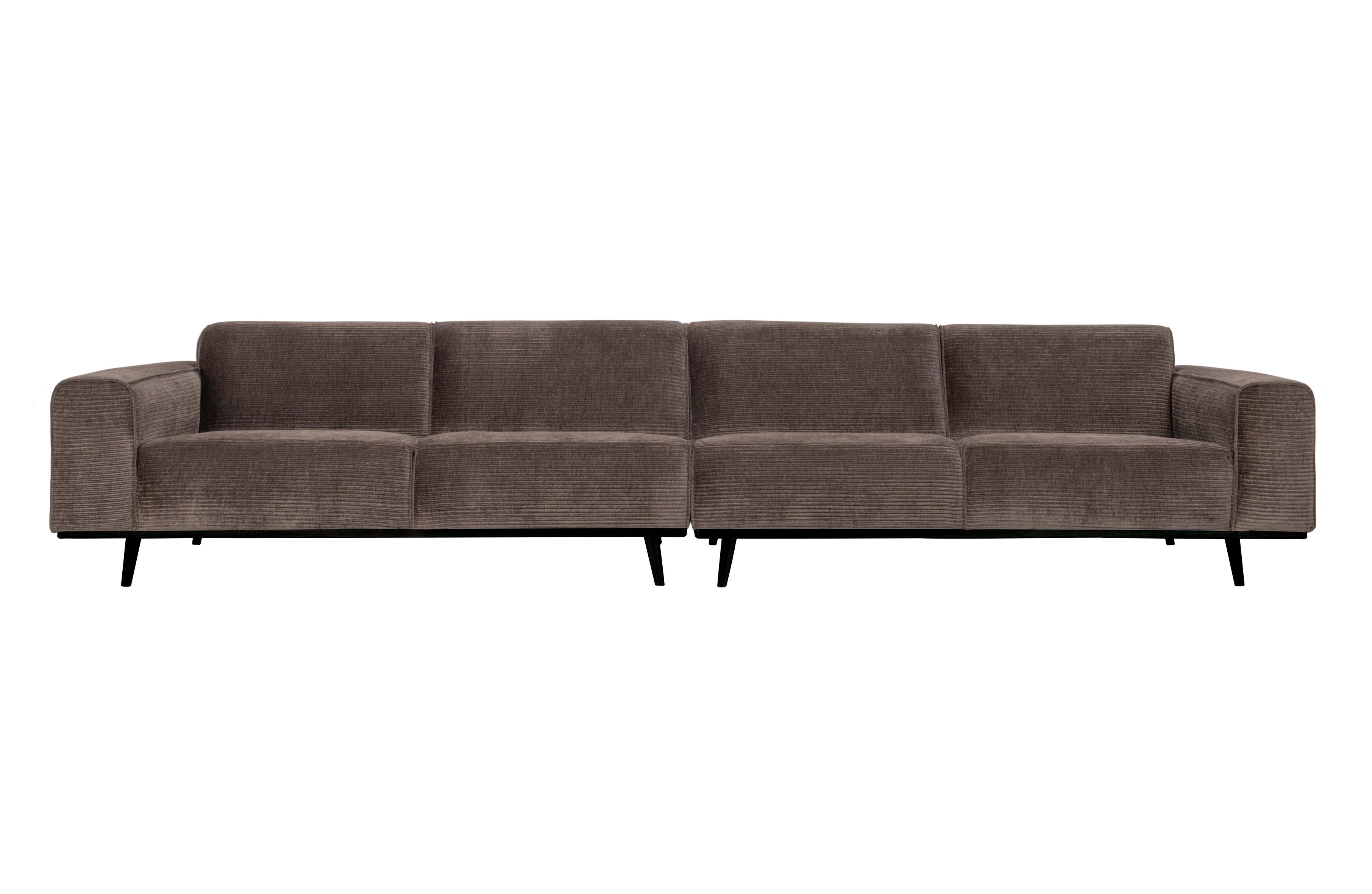 Sofa sztruksowa 4-osobowa STATEMENT ciemnobeżowy Be Pure 372 cm Eye on Design