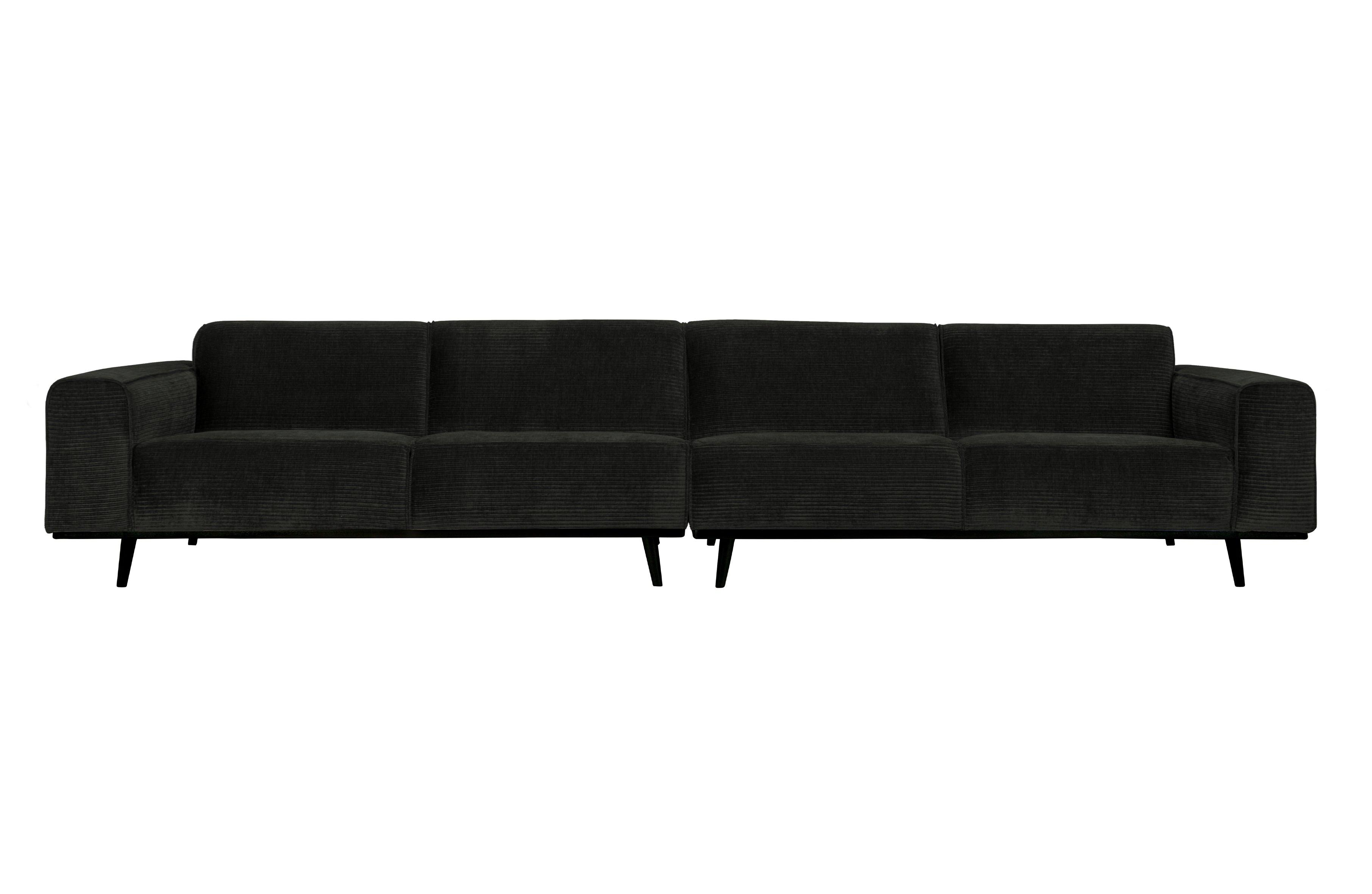 Sofa sztruksowa 4-osobowa STATEMENT grafitowy Be Pure 372 cm Eye on Design