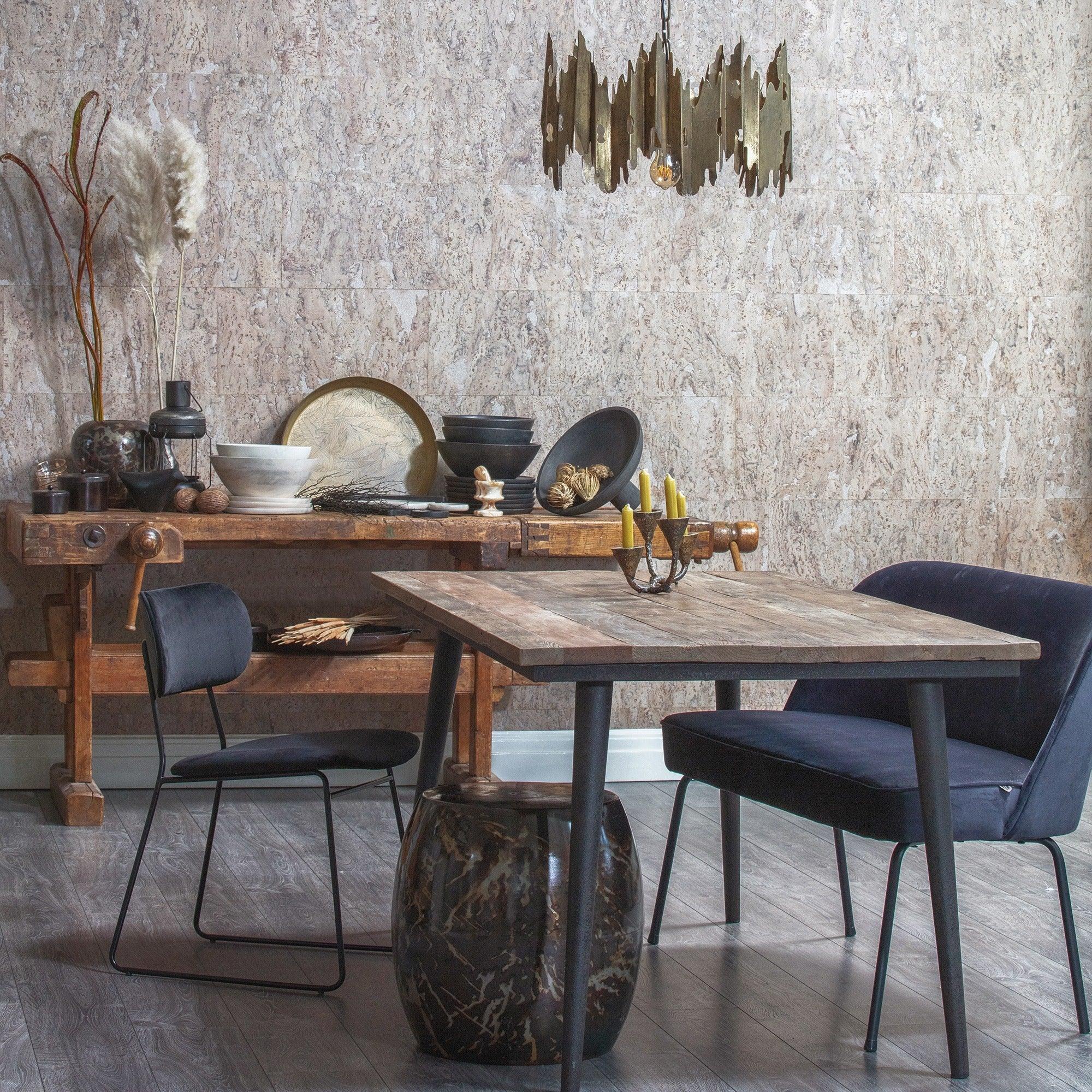 Cognac Vogue leather bench