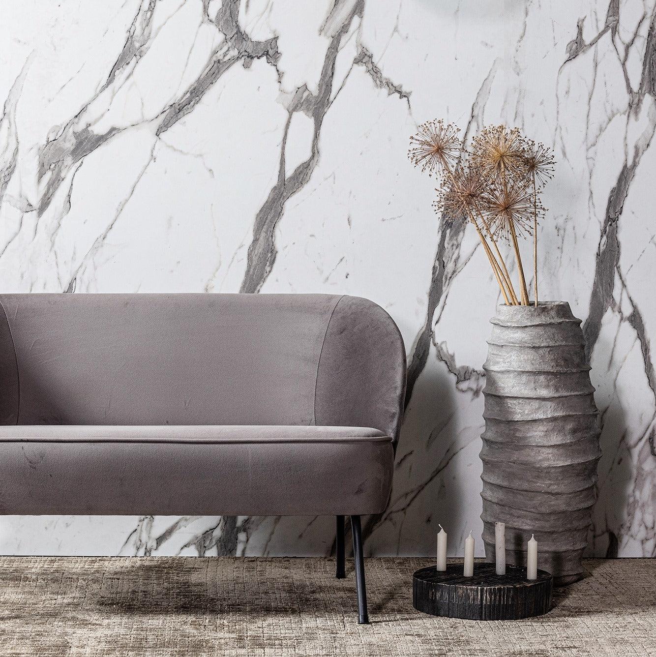 Cognac Vogue leather bench