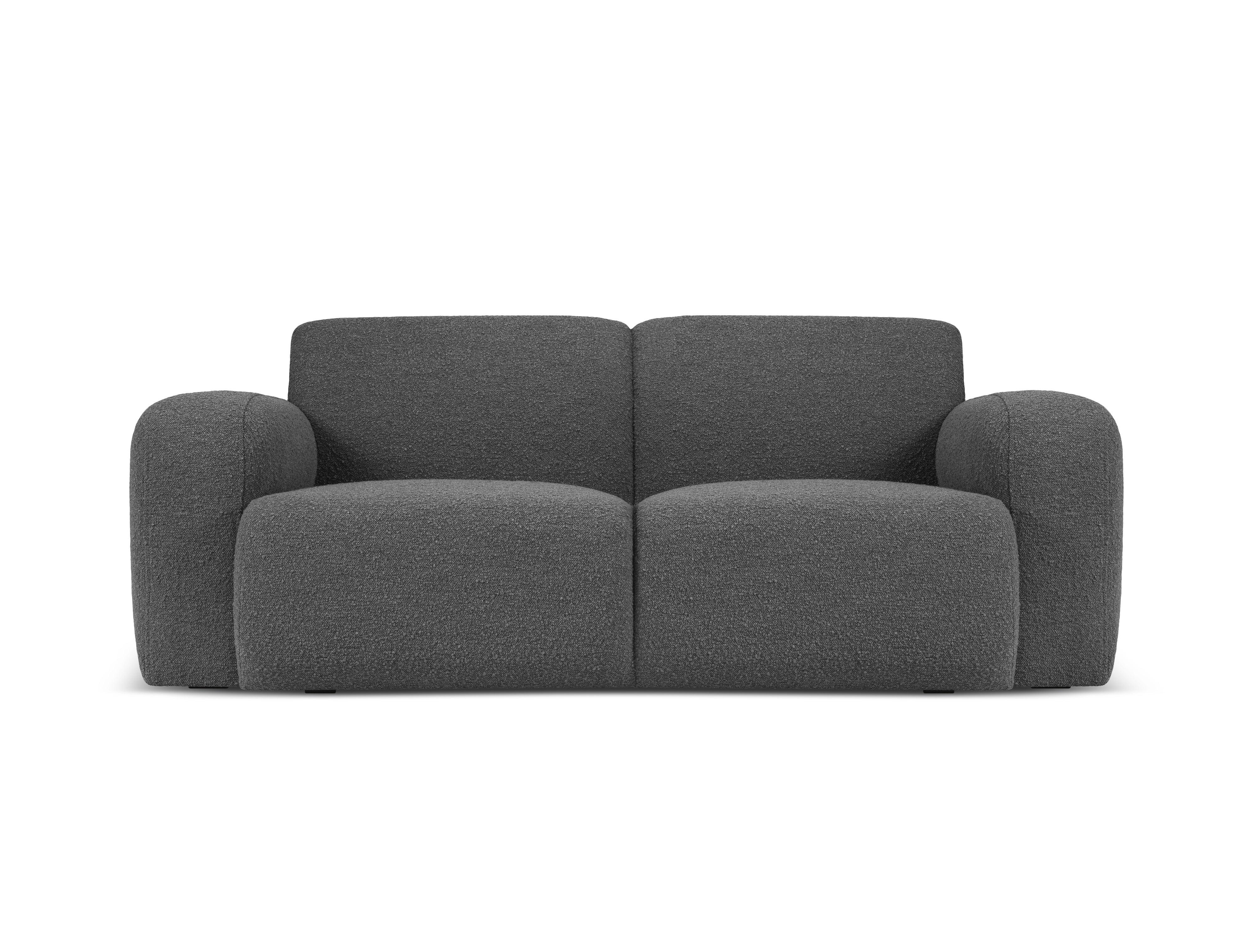 Sofa w tkaninie boucle 2-osobowa LOLA ciemnoszary Windsor & Co Eye on Design