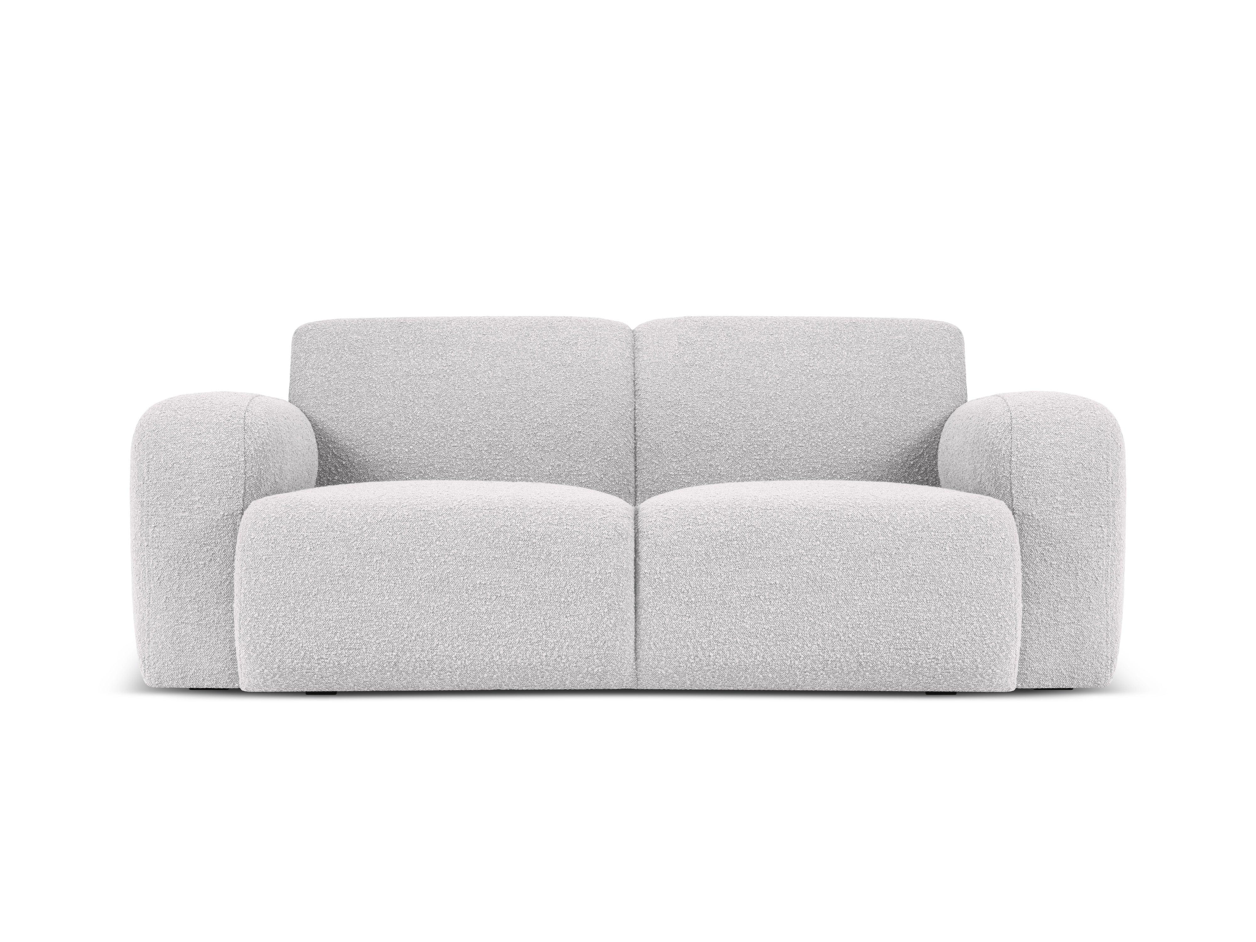 Sofa w tkaninie boucle 2-osobowa LOLA jasnoszary Windsor & Co Eye on Design