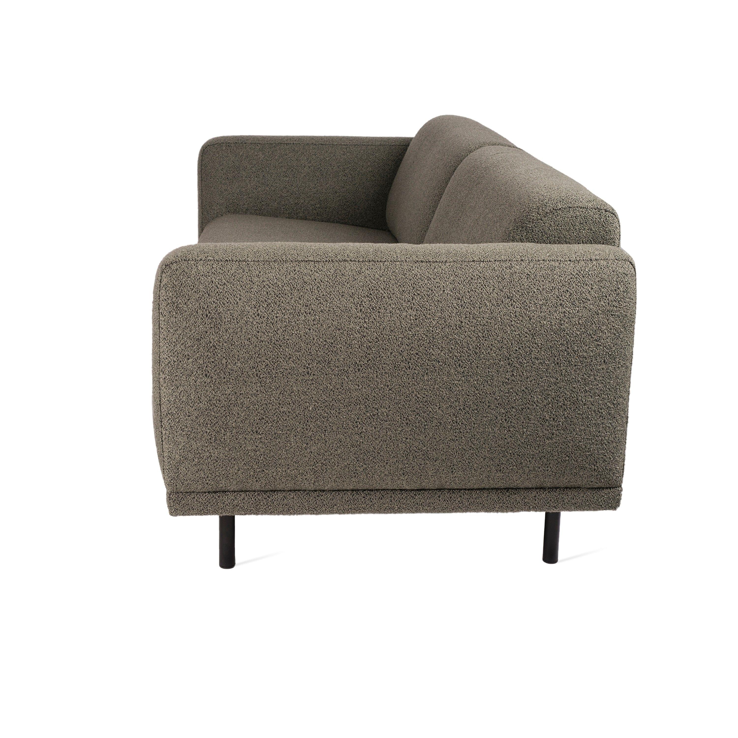 Sofa w tkaninie boucle 2-osobowa TEDDY oliwkowy Pols Potten Eye on Design