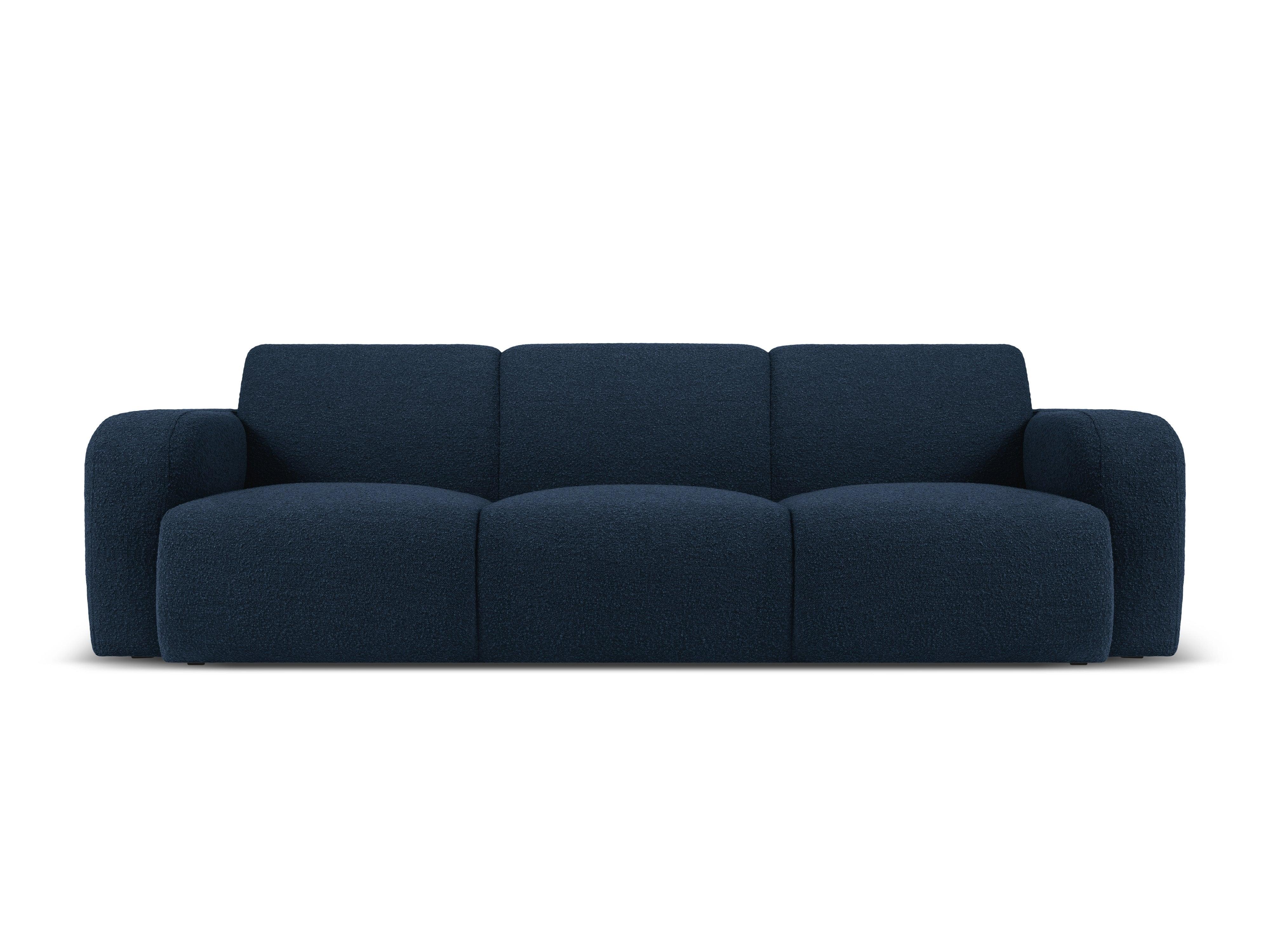 Sofa w tkaninie boucle 3-osobowa LOLA ciemnoniebieski Windsor & Co Eye on Design