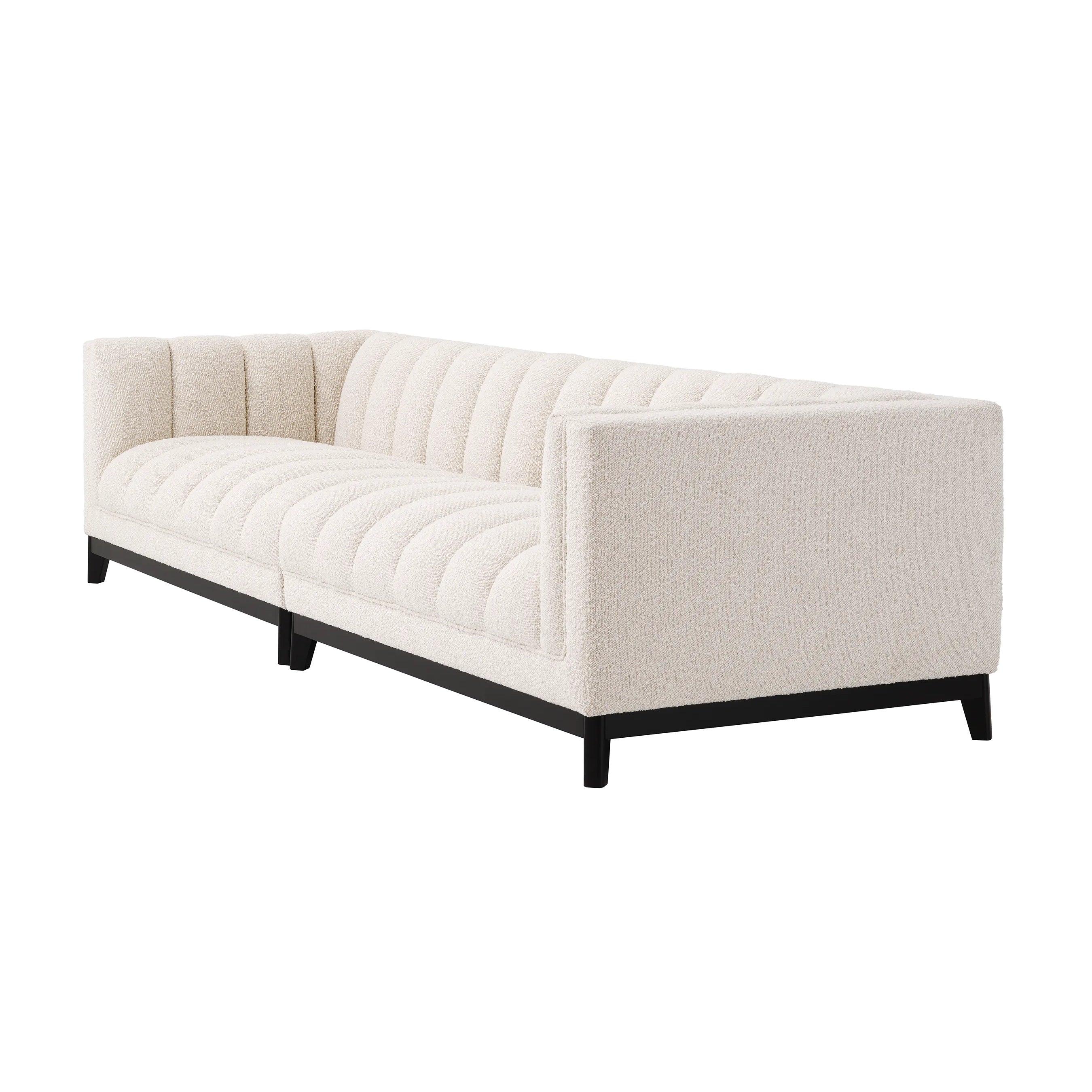 Sofa w tkaninie boucle DITMAR kremowy Eichholtz Eye on Design
