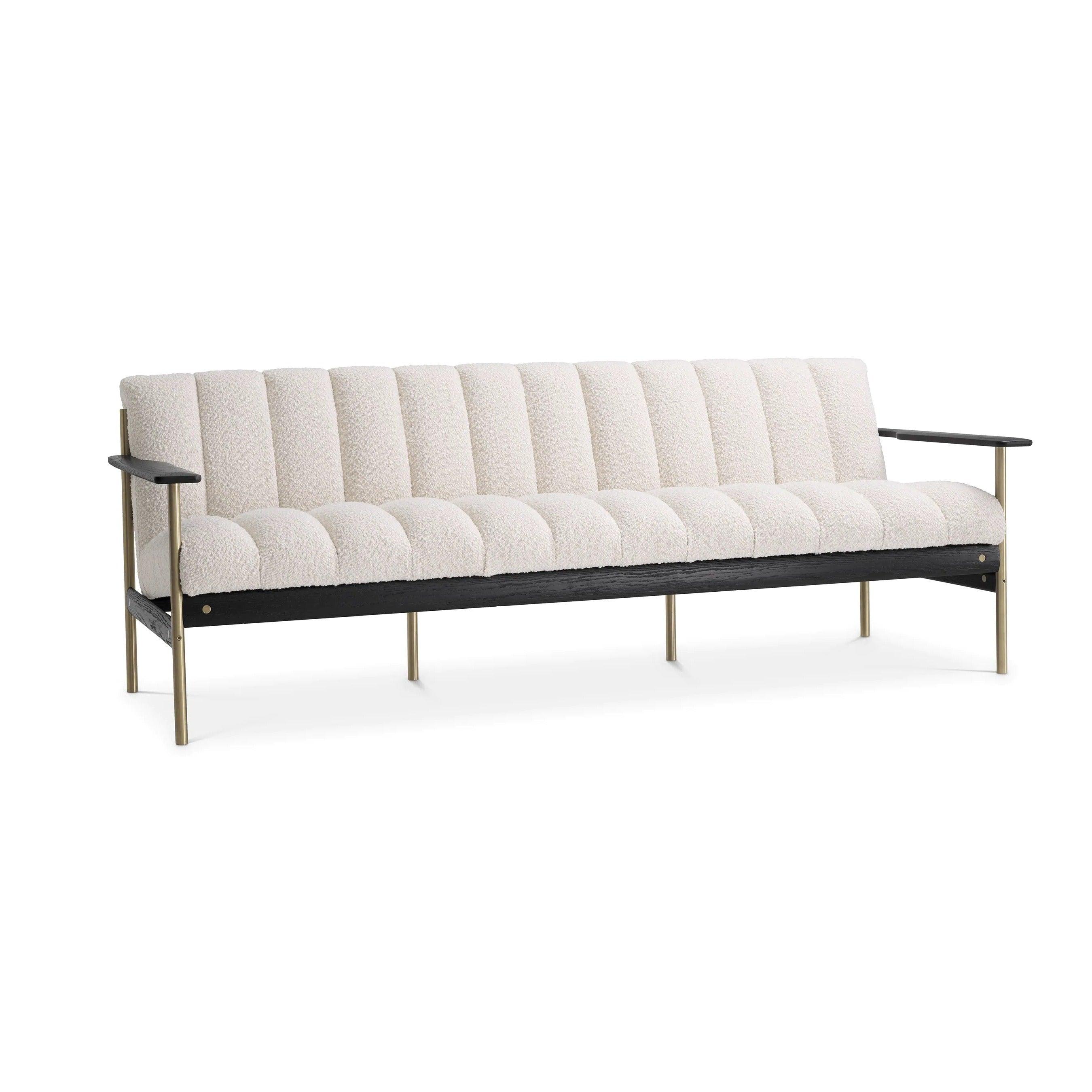 Sofa w tkaninie boucle ELAN kremowy Eichholtz Eye on Design