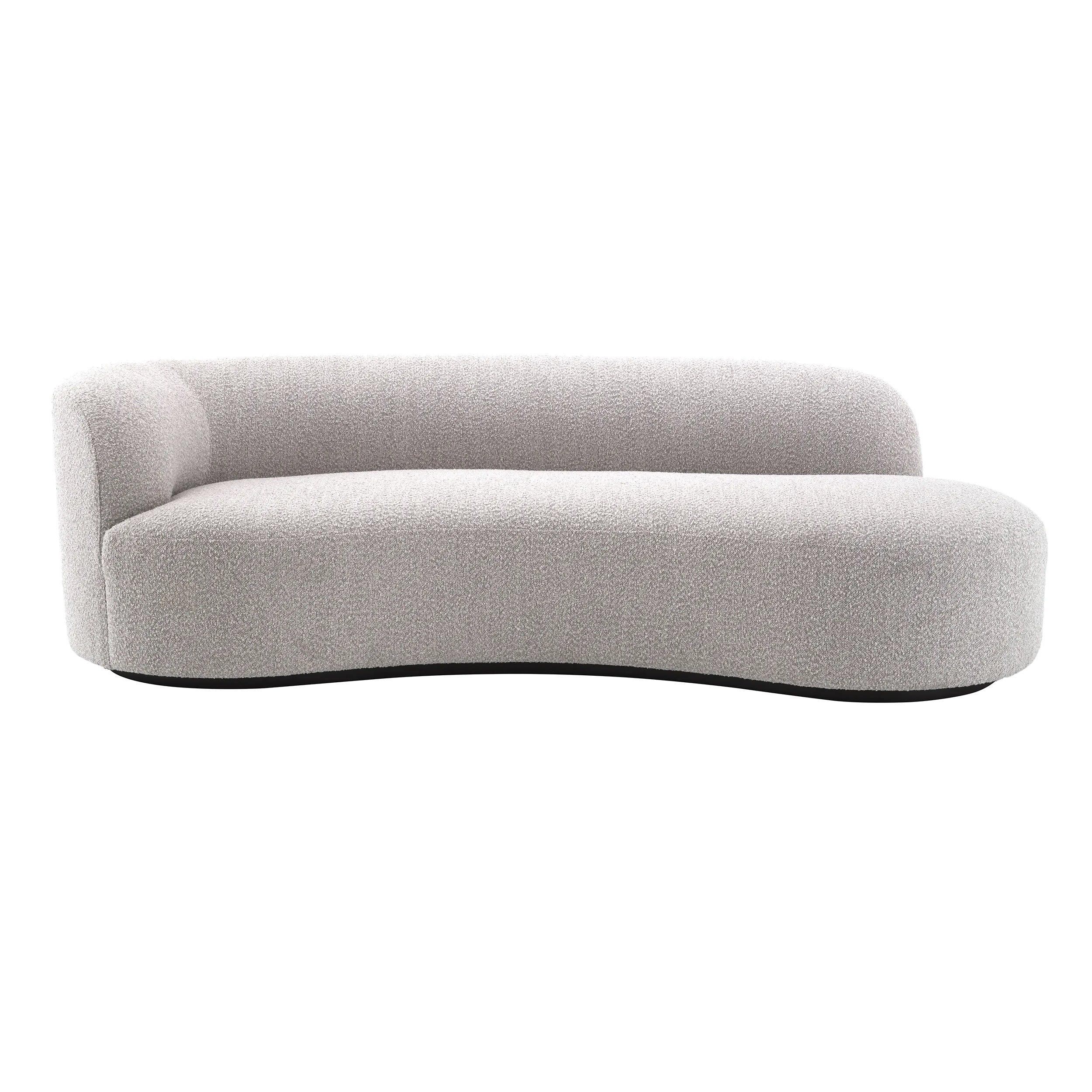 Sofa w tkaninie boucle MORTEN szary Eichholtz Eye on Design