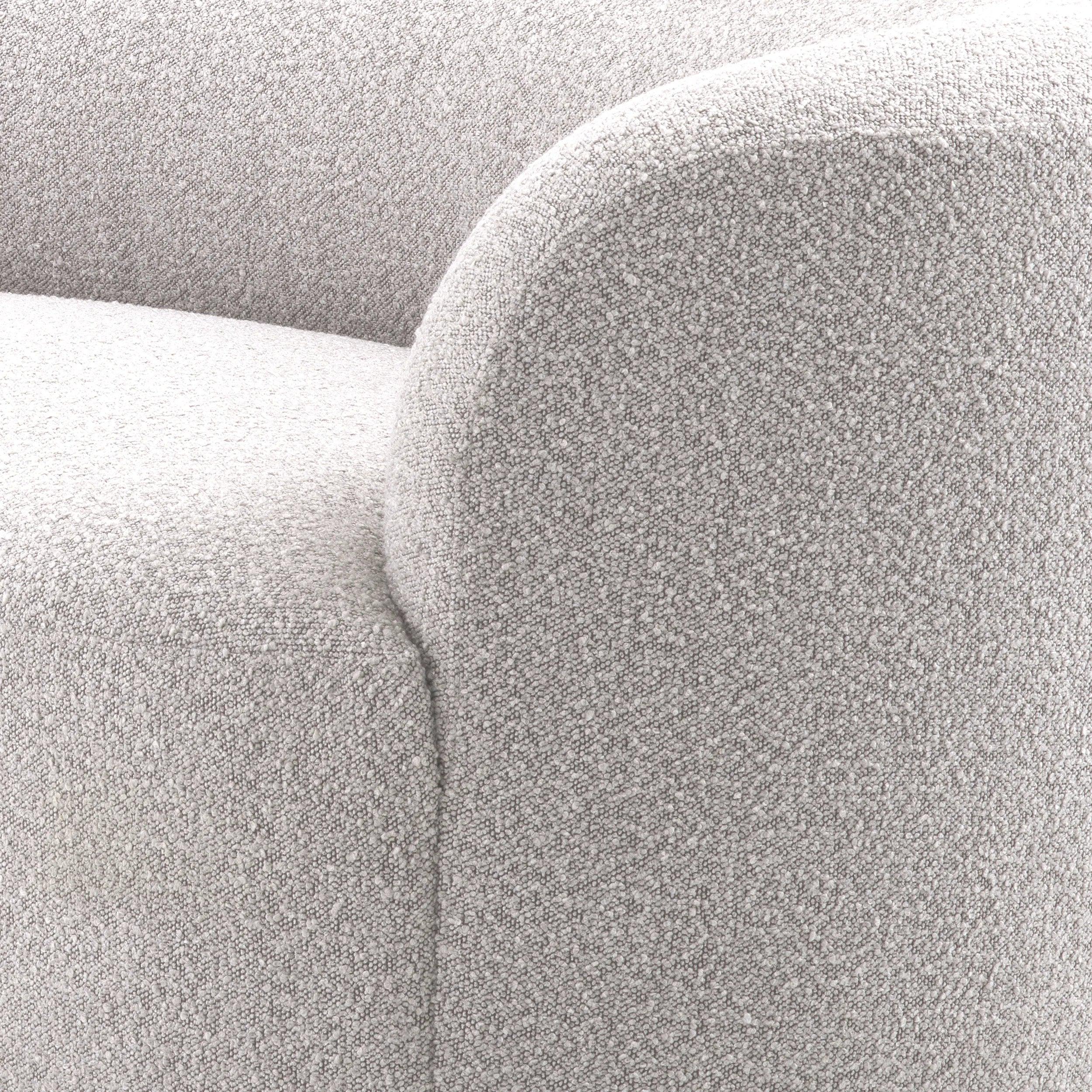 Sofa w tkaninie boucle MORTEN szary Eichholtz Eye on Design