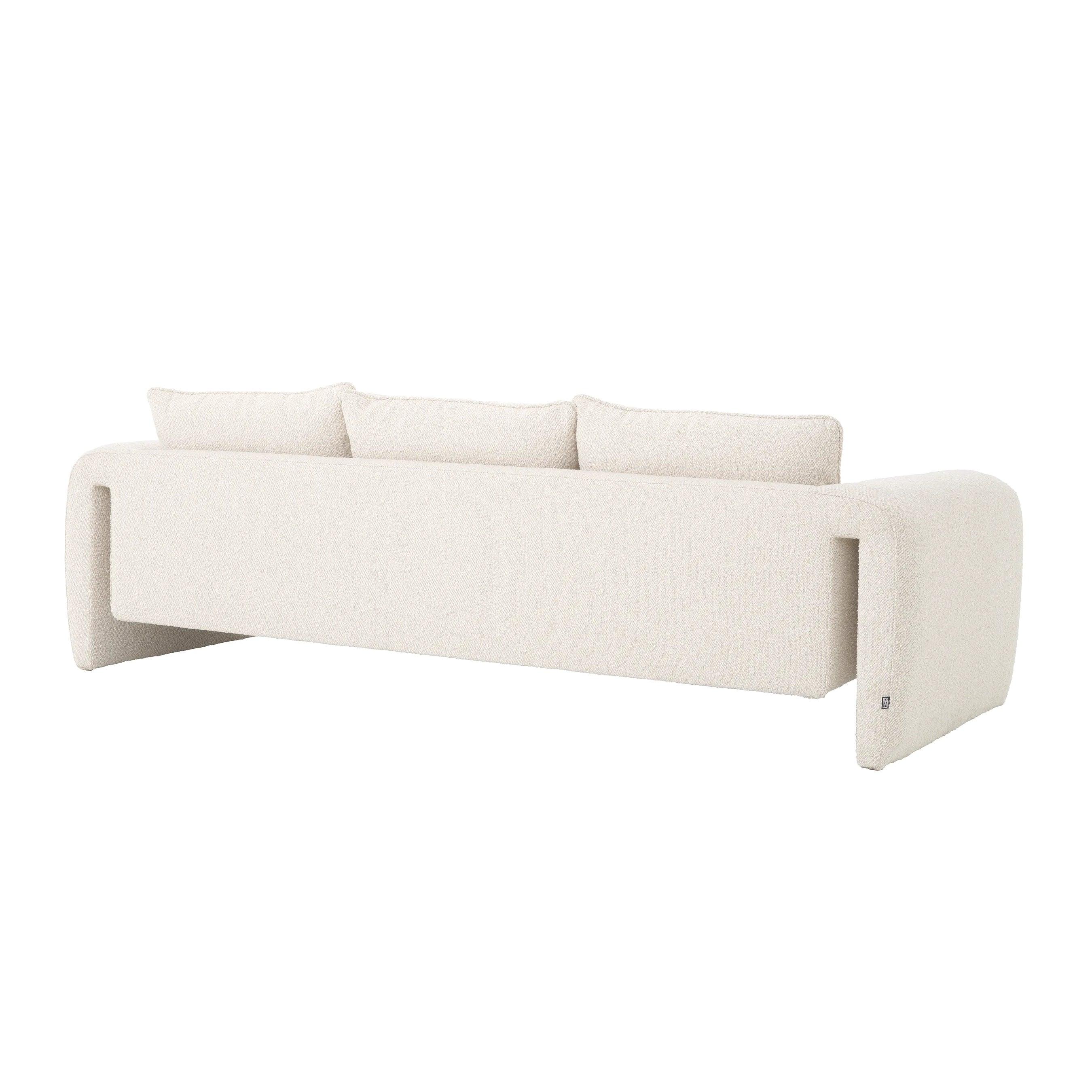 Sofa w tkaninie boucle TONDO kremowy Eichholtz Eye on Design