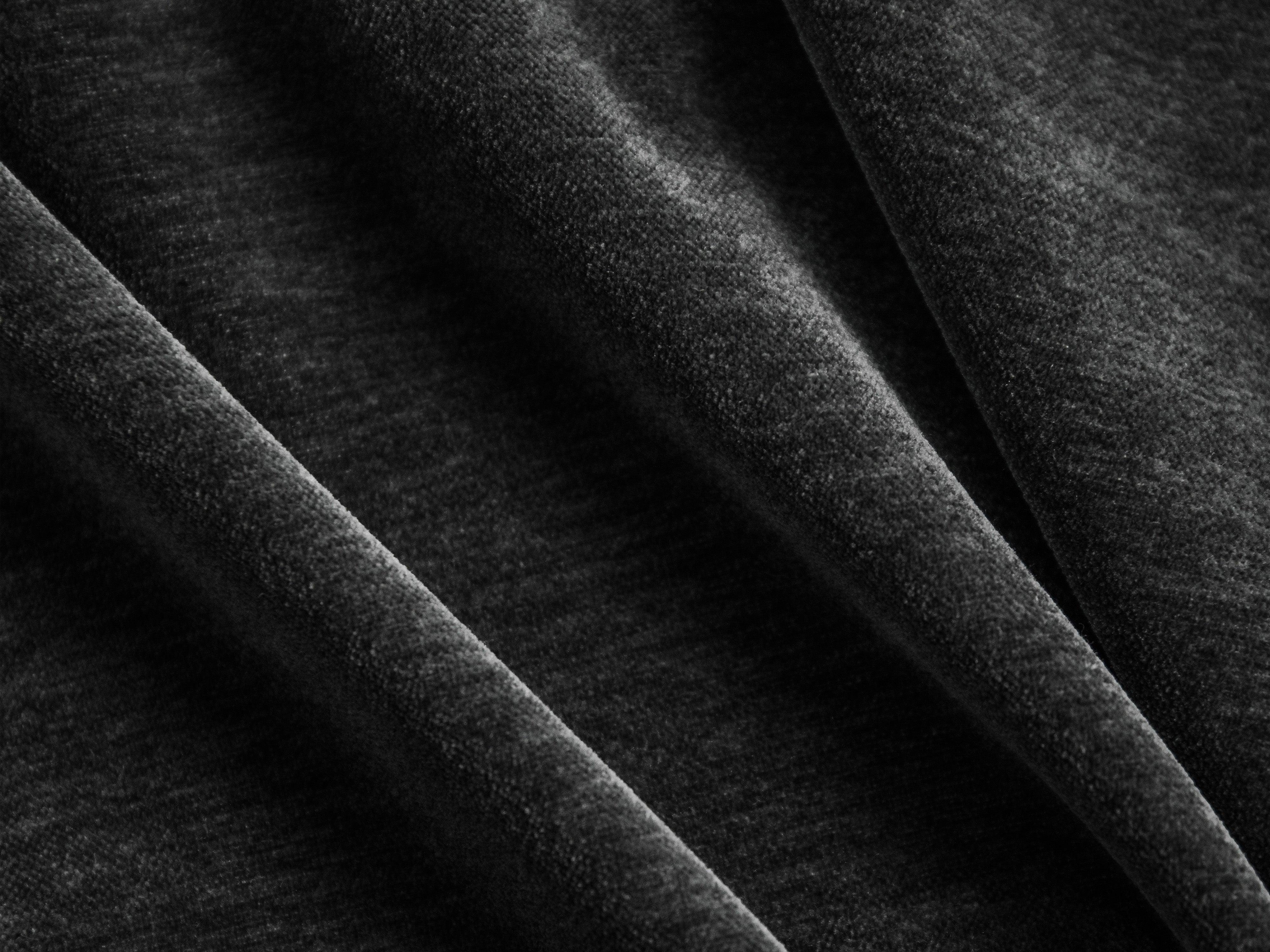 Sofa w tkaninie szenilowej 3-osobowa LILY antracytowy Maison Heritage Eye on Design