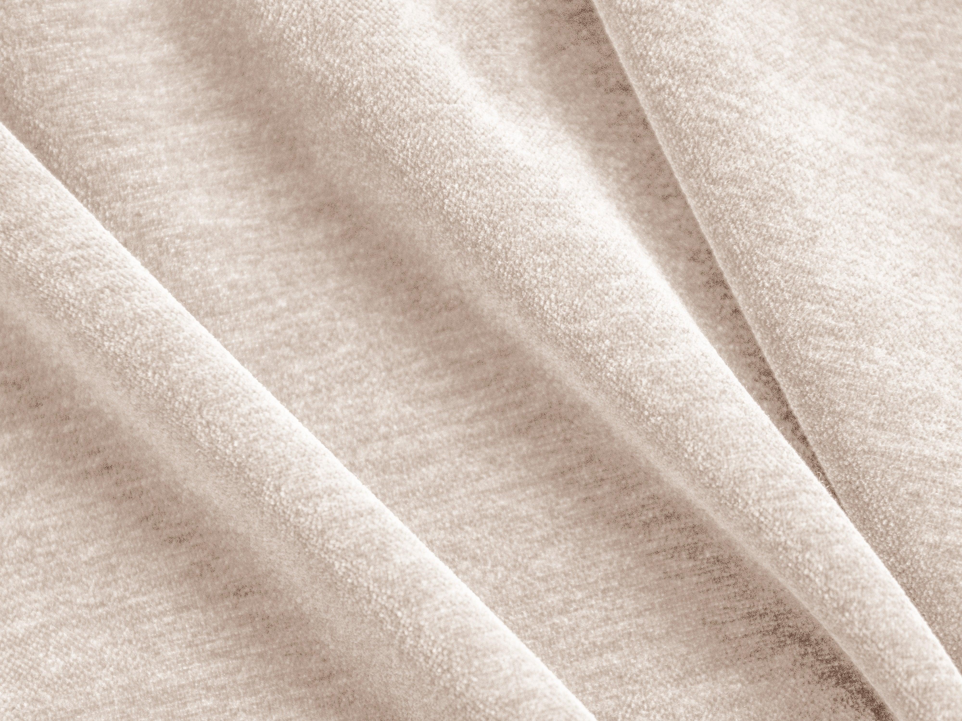 Sofa w tkaninie szenilowej 3-osobowa LILY jasnobeżowy Maison Heritage Eye on Design