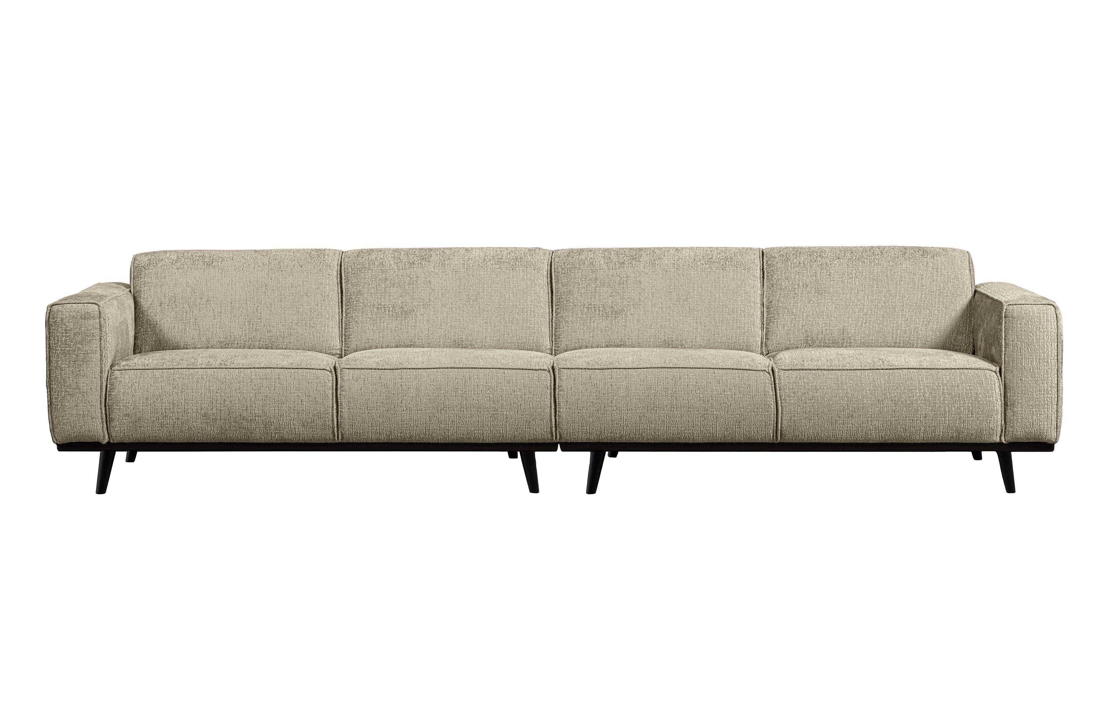 Sofa welurowa 4-osobowa STATEMENT STRUCTURE beżowy Be Pure 372 cm Eye on Design