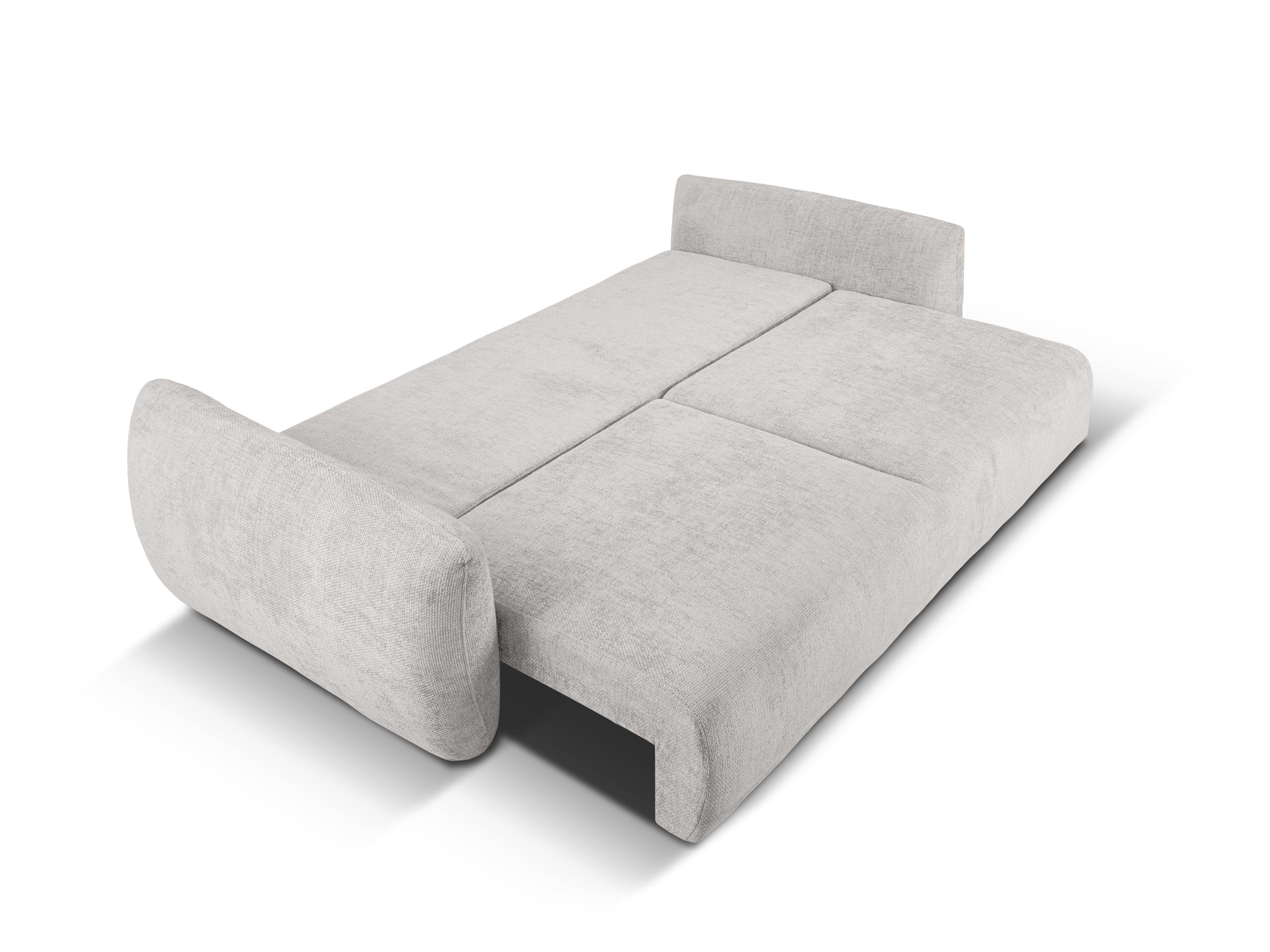Sofa z funkcją spania MATERA jasnoszary szenil Cosmopolitan Design Eye on Design