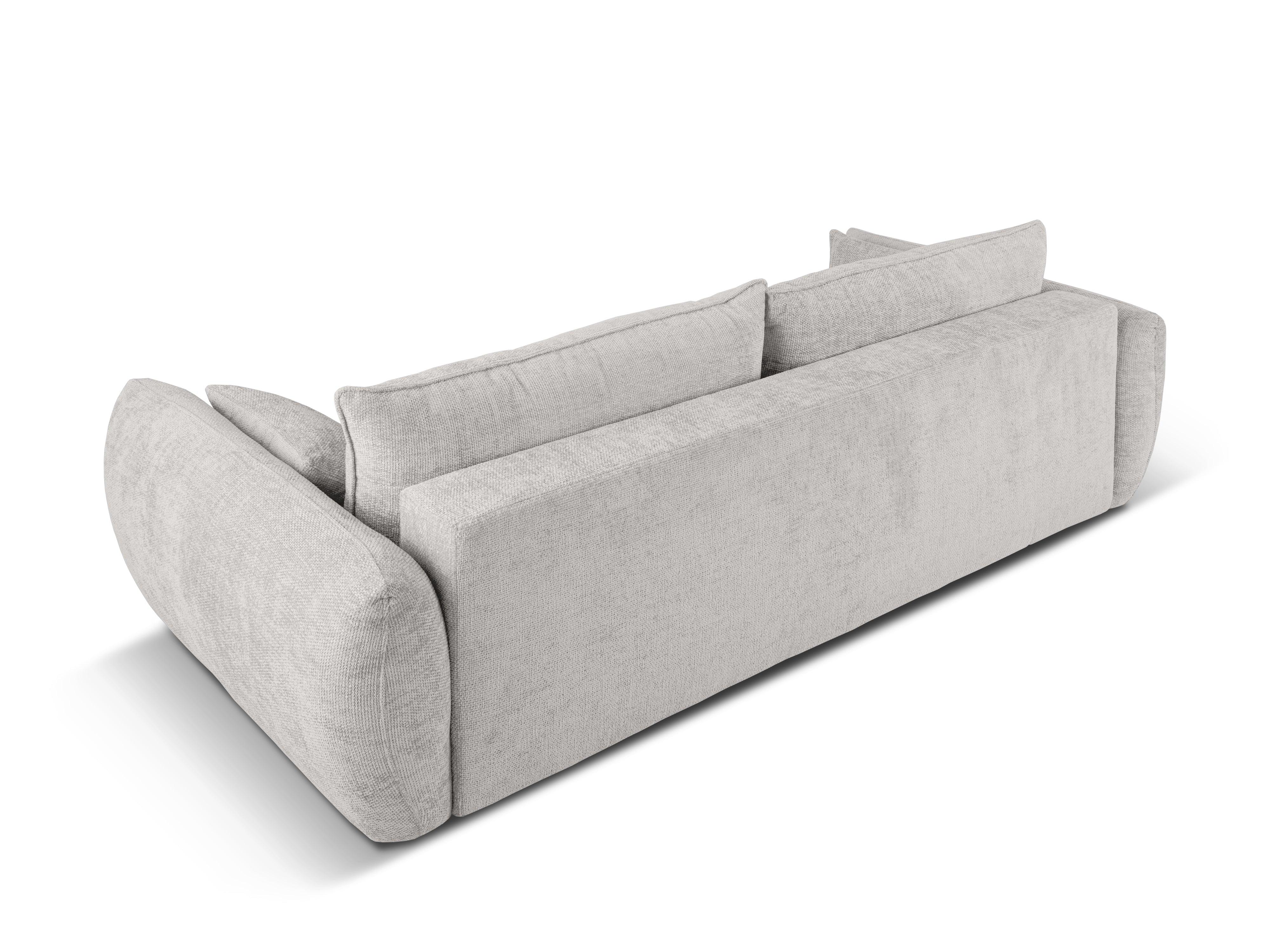 Sofa z funkcją spania MATERA jasnoszary szenil Cosmopolitan Design Eye on Design