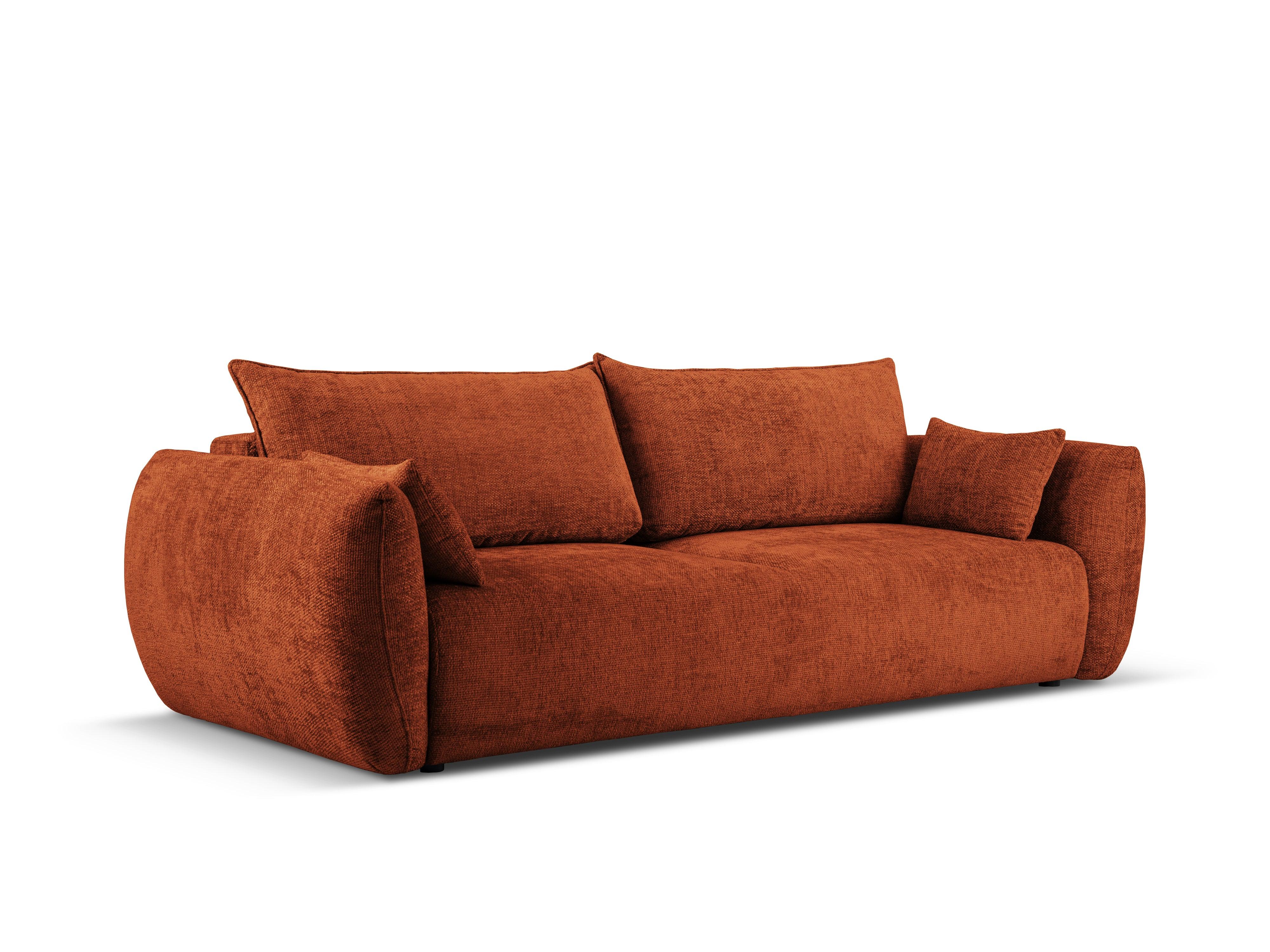 Sofa z funkcją spania MATERA terracotta szenil Cosmopolitan Design Eye on Design
