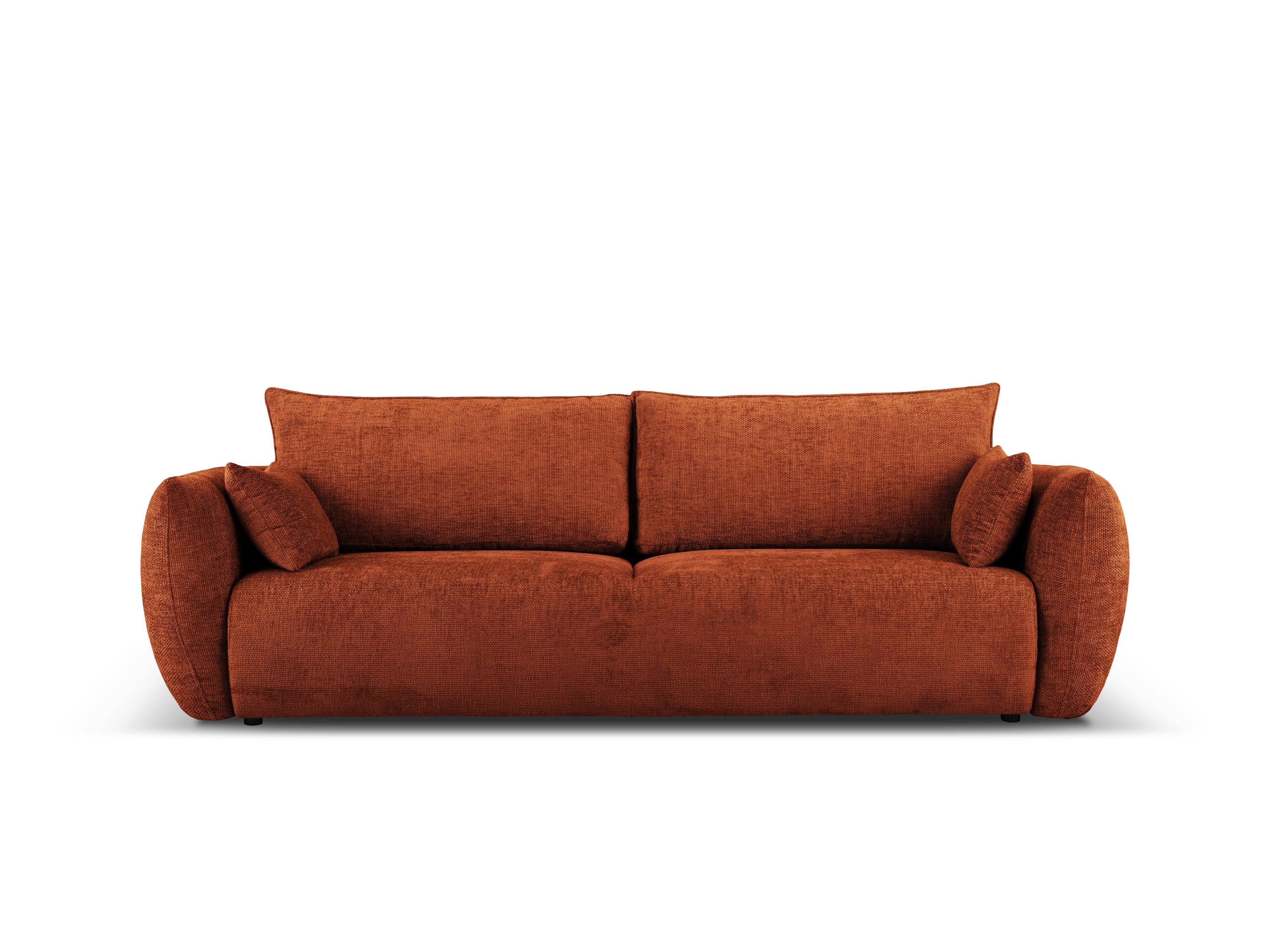 Sofa z funkcją spania MATERA terracotta szenil Cosmopolitan Design Eye on Design