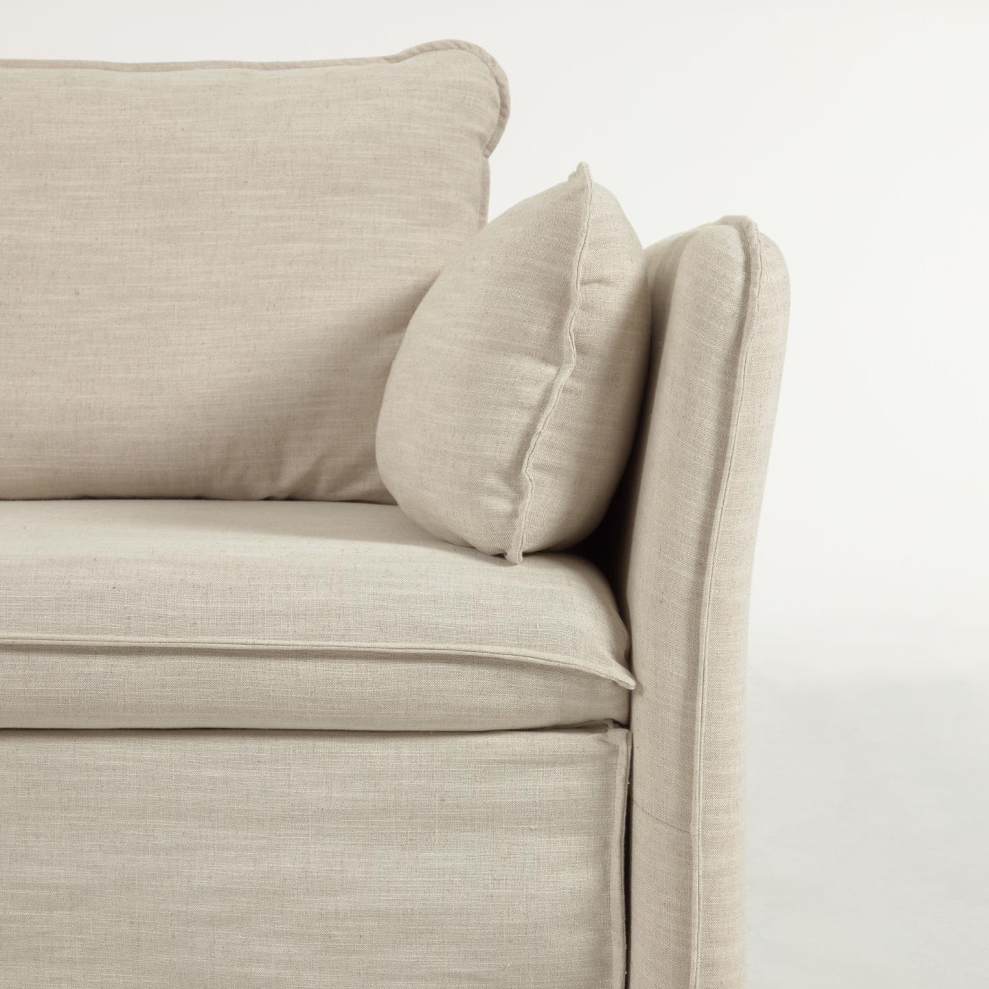 Sofa z funkcją spania TANIT kremowy La Forma Eye on Design