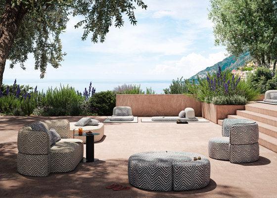 Sofa zewnętrzna rozkładana SOFT ISLAND morski Liu Jo Living Eye on Design