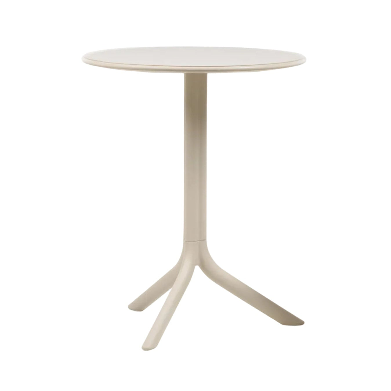 Round Outdoor Table with Height Adjustment SPRITZ Beige
