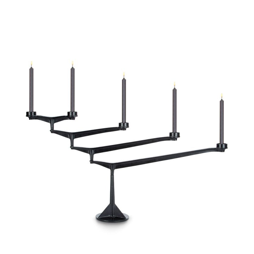 Svietnik SPIN čierny