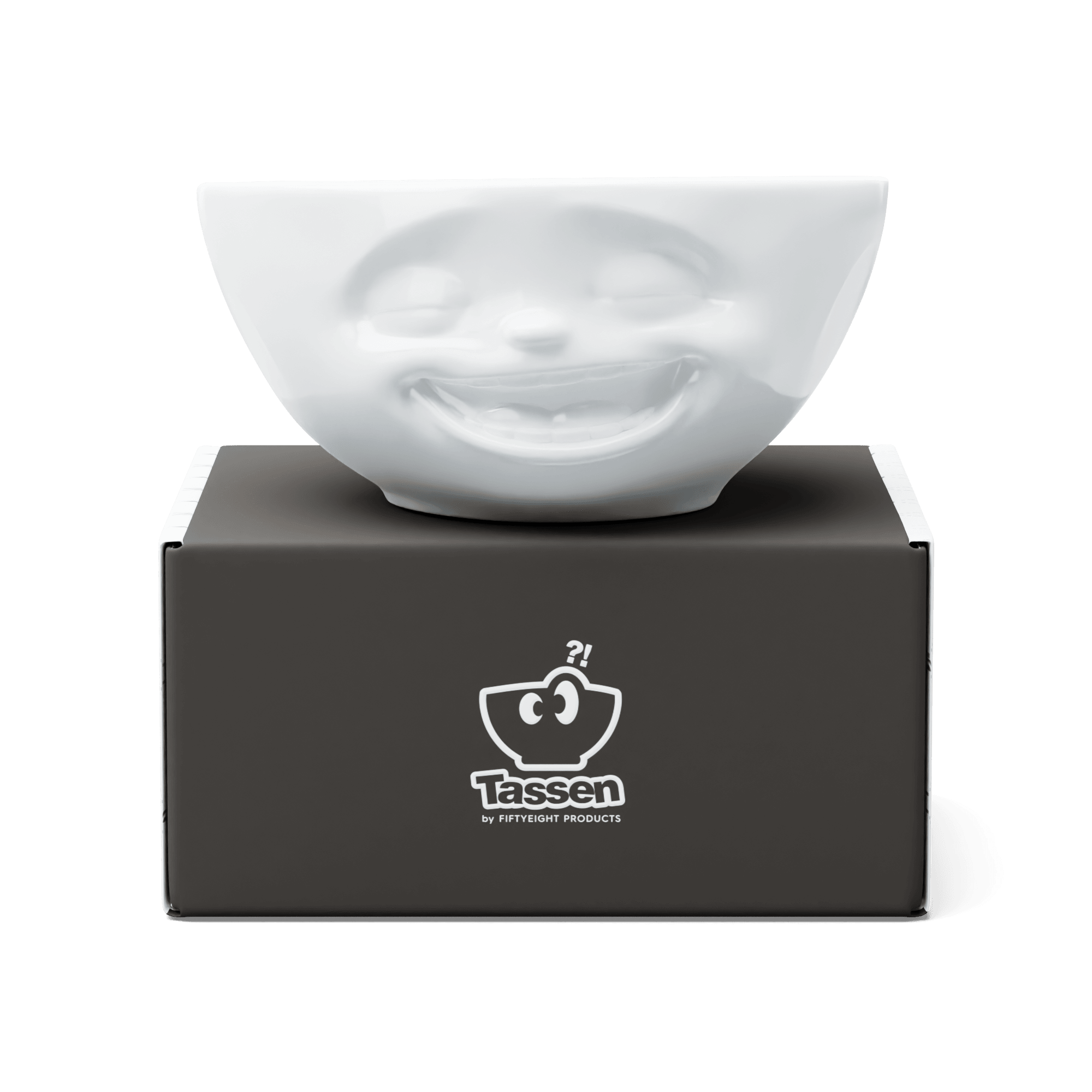 Średnia miseczka LAUGHING biały 58products Eye on Design
