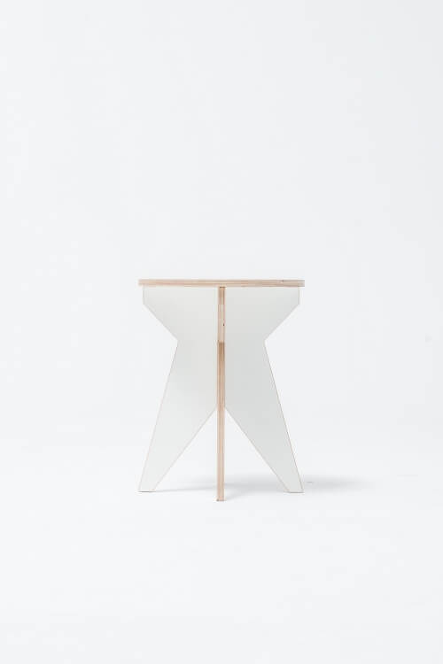 Biely stoliček ST STOOL