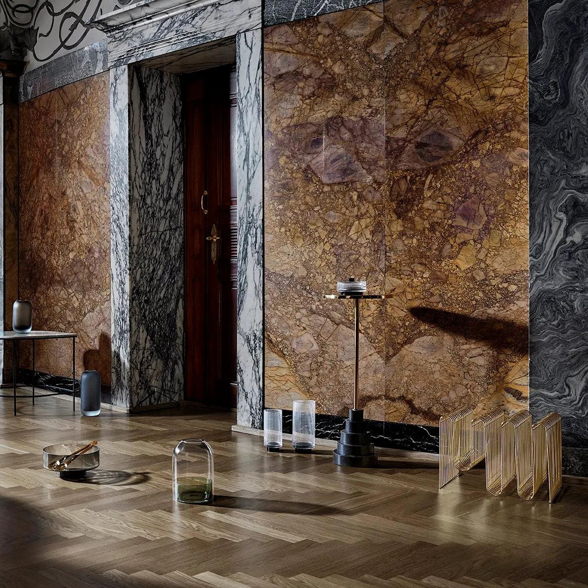 Stojak na czasopisma CURVA złoty AYTM Eye on Design