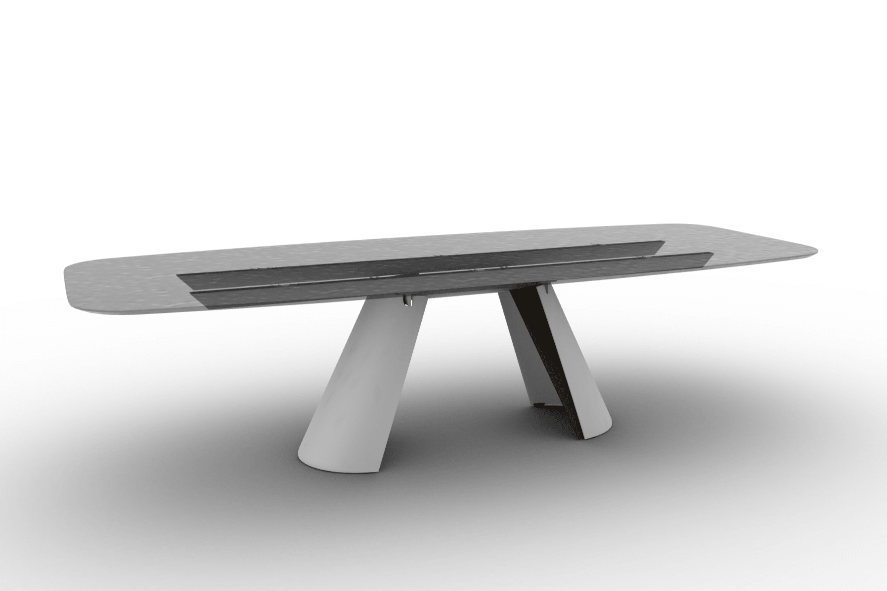 Stół APIAN antracytowe szkło Calligaris Eye on Design