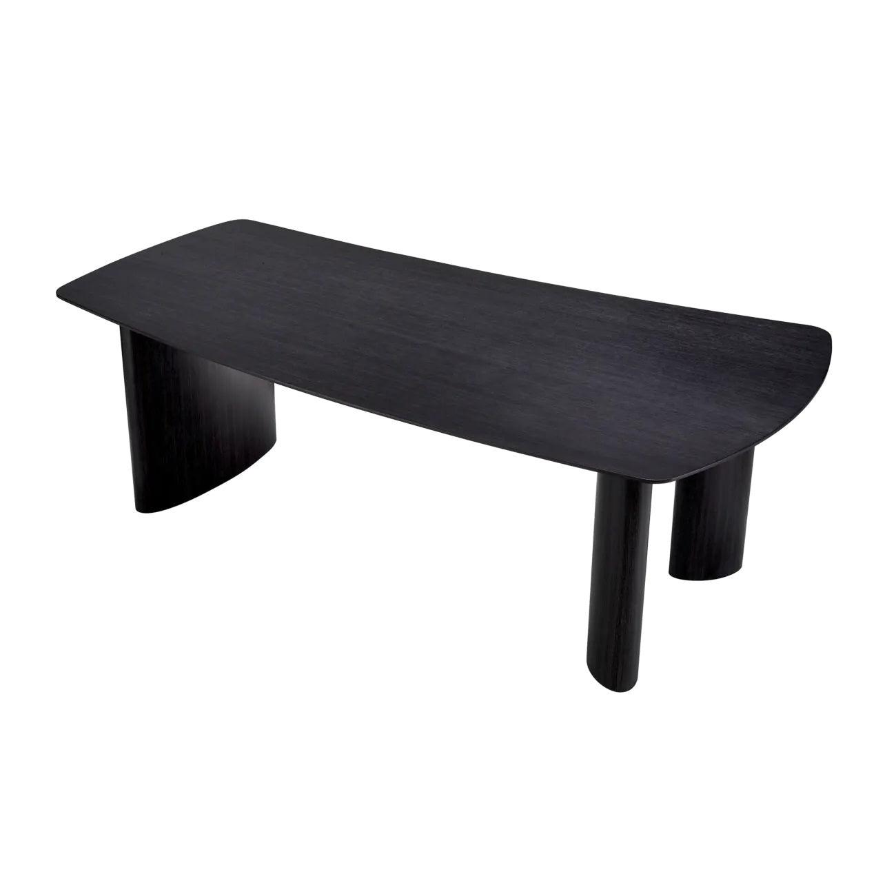 Stół BERGMAN grafitowy fornir dębowy Eichholtz Eye on Design