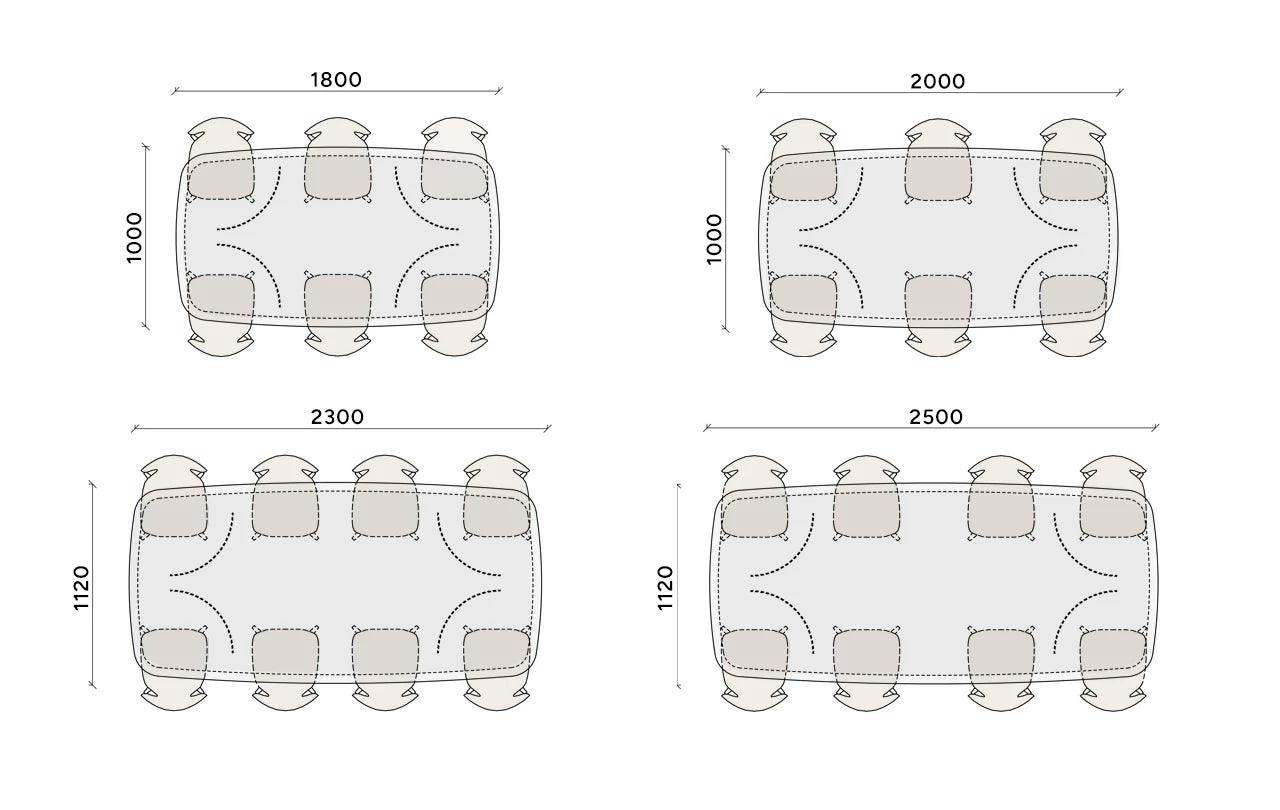 Stół CONVIRIO kwarcyt Rosanero Eye on Design