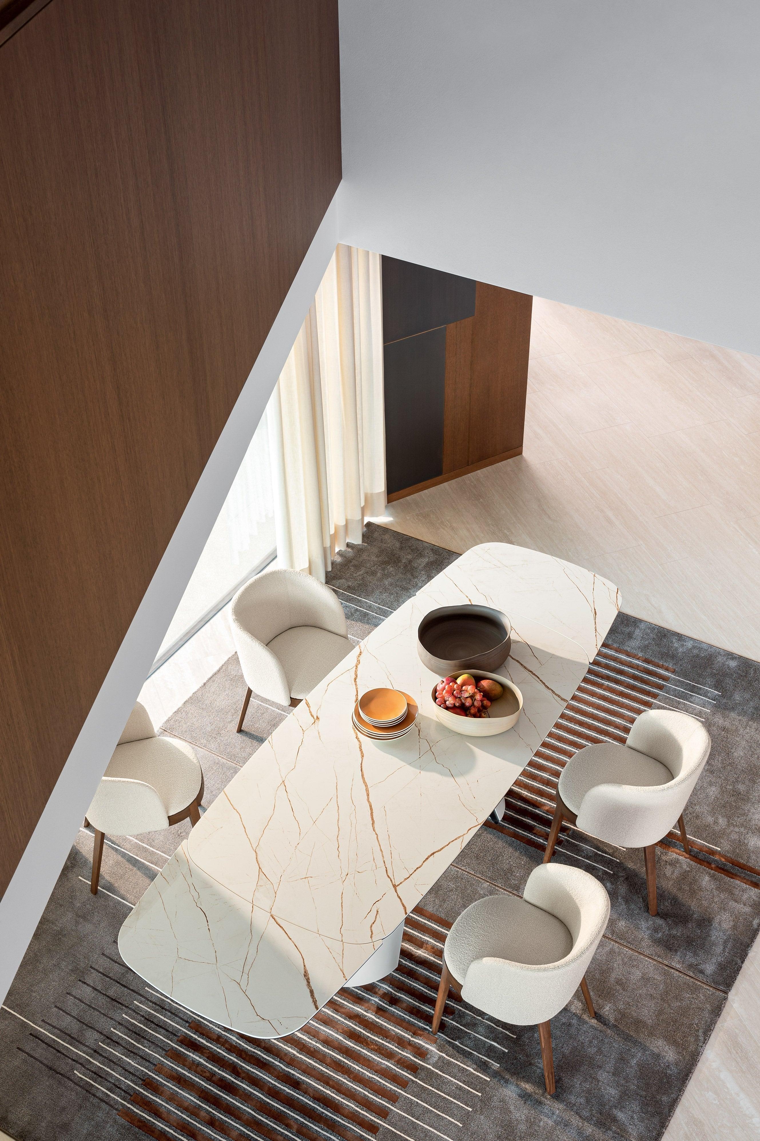 Stół elipsa rozkładany APIAN cement Calligaris Eye on Design