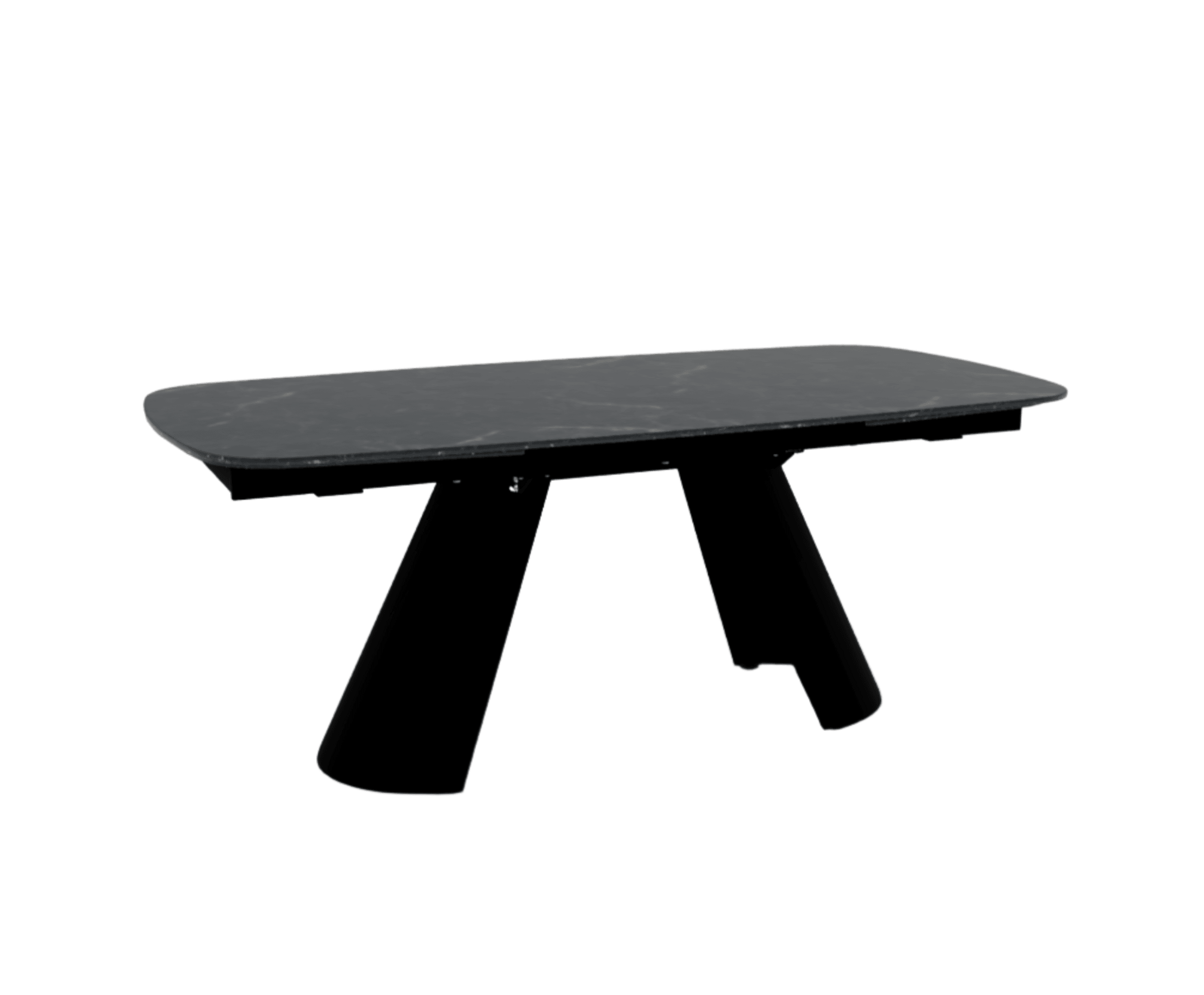 Stół elipsa rozkładany APIAN czarny marmur Calligaris matowa czerń matowa czerń Eye on Design