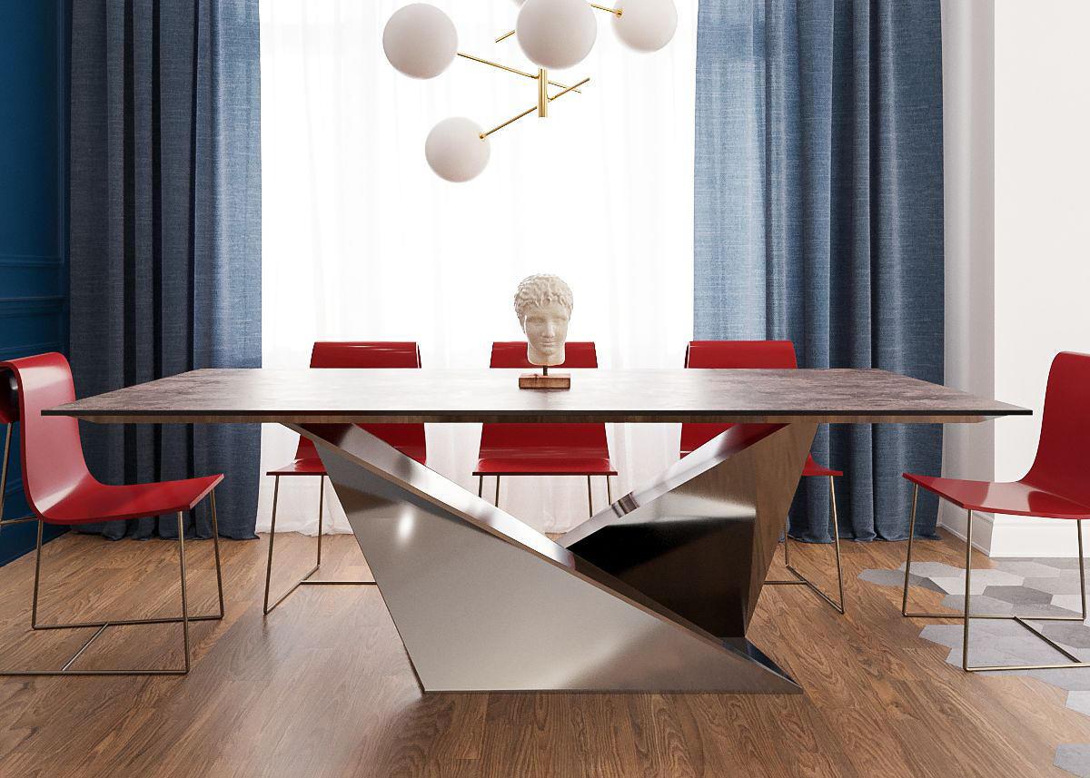 Stół FOLDS brązowy blat Liu Jo Living Eye on Design