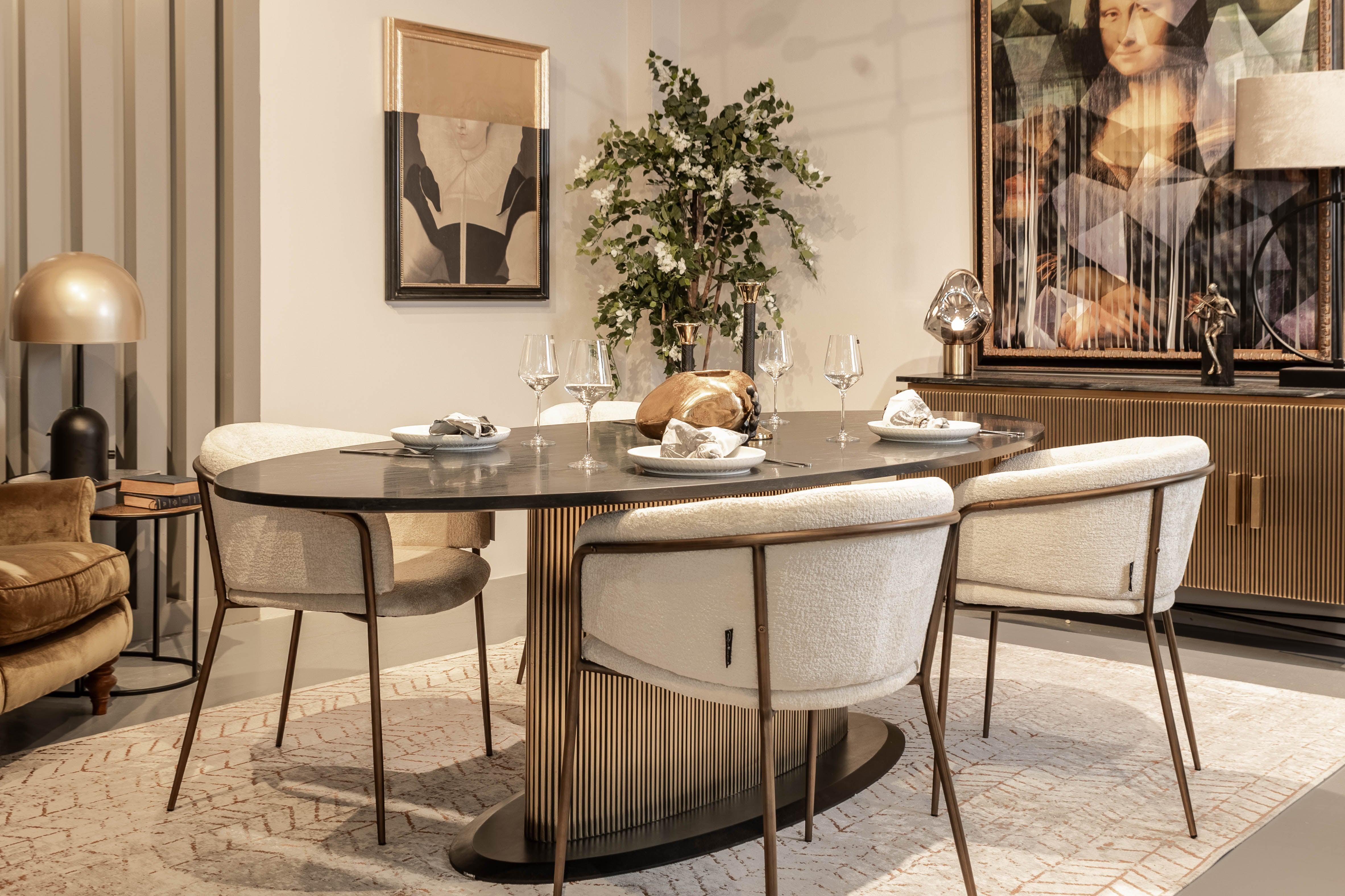 Stół IRONVILLE złoty Richmond Interiors Eye on Design