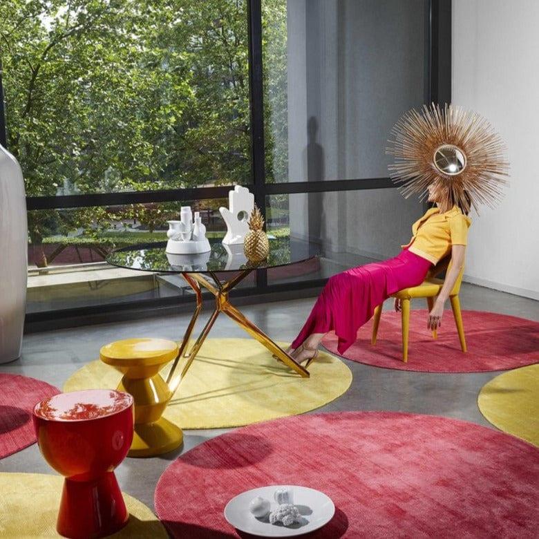 Stół jadalniany GOLD & GLASS szklany Pols Potten Eye on Design