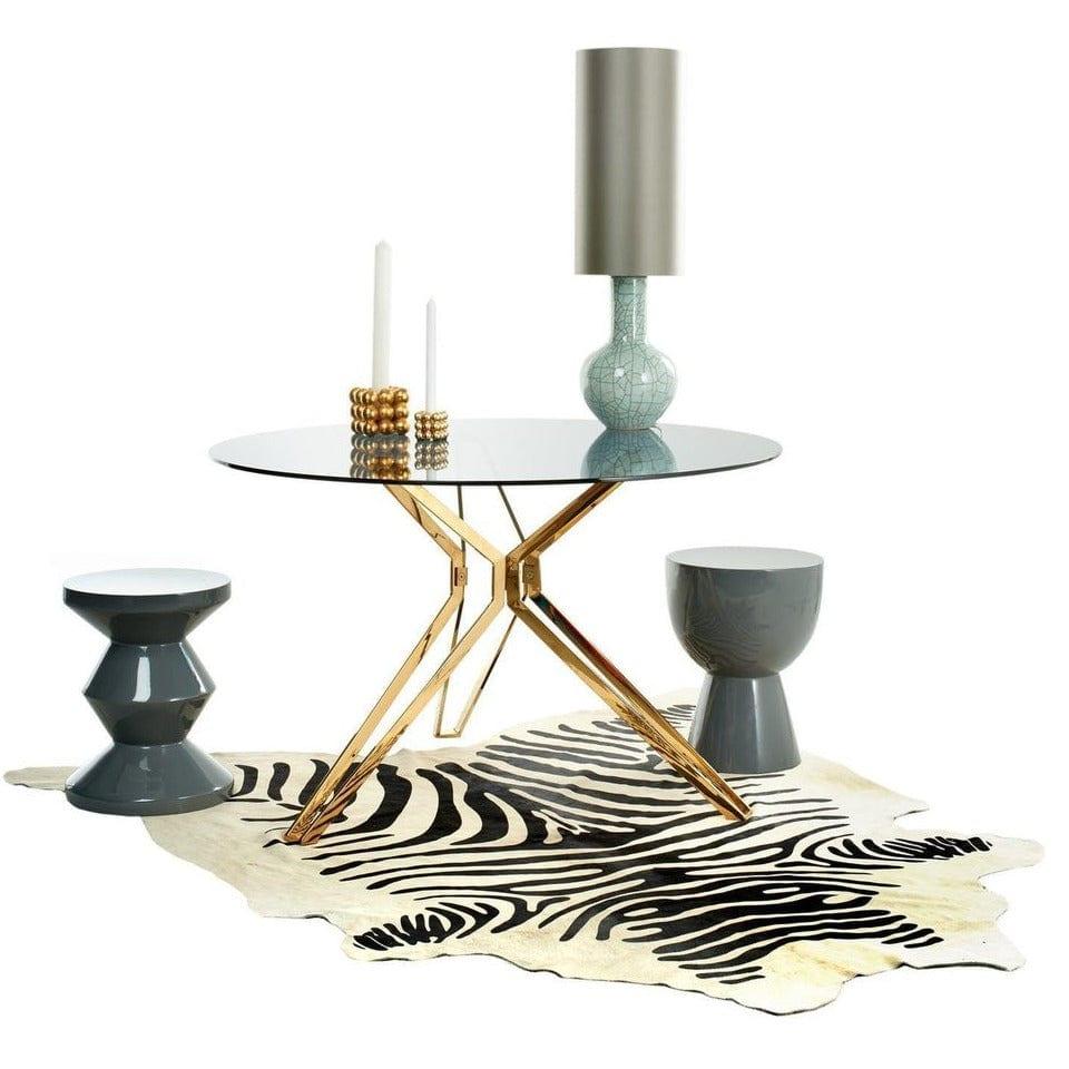 Stół jadalniany GOLD & GLASS szklany Pols Potten Eye on Design