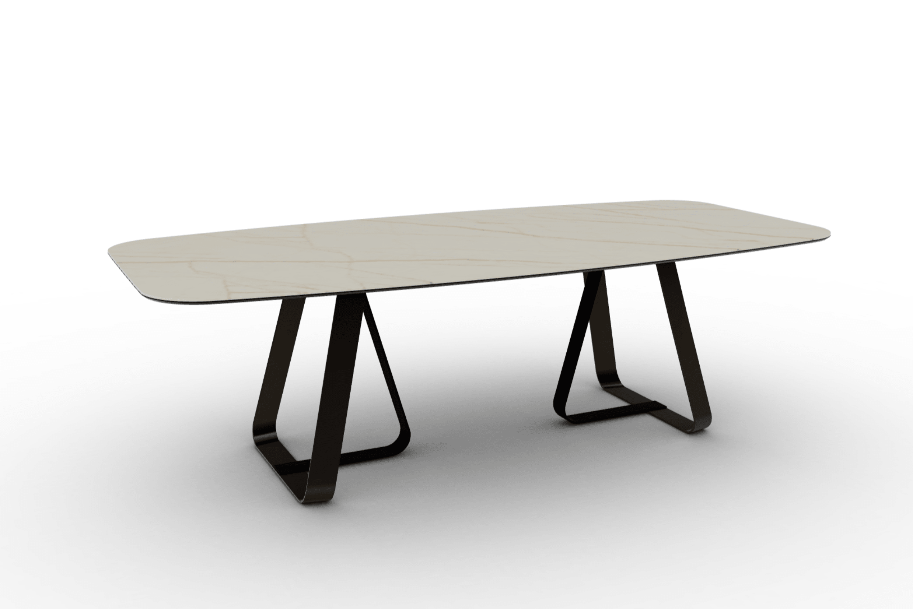 Stół jadalniany SUNSHINE złoty marmur Calligaris Eye on Design