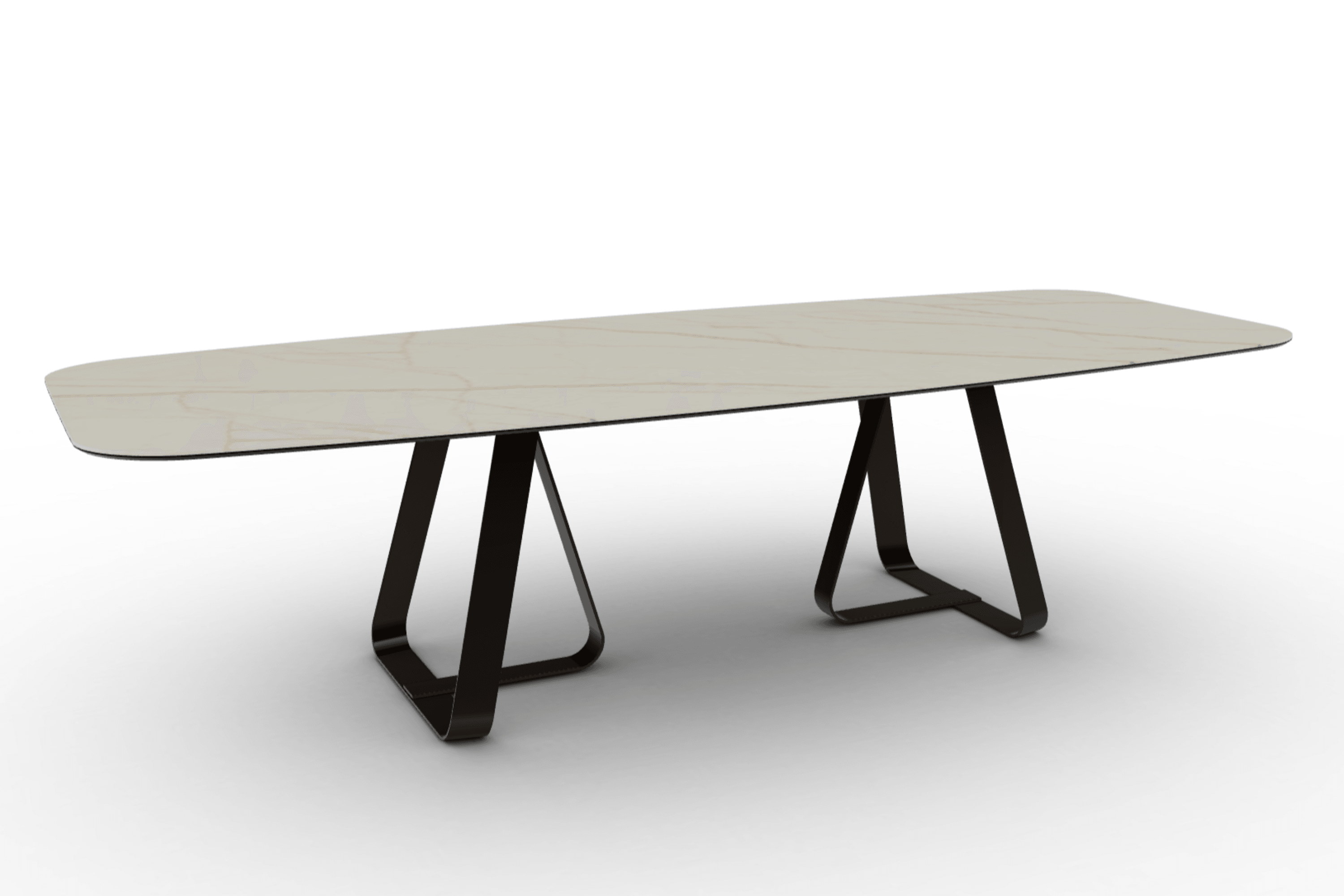 Stół jadalniany SUNSHINE złoty marmur Calligaris Eye on Design