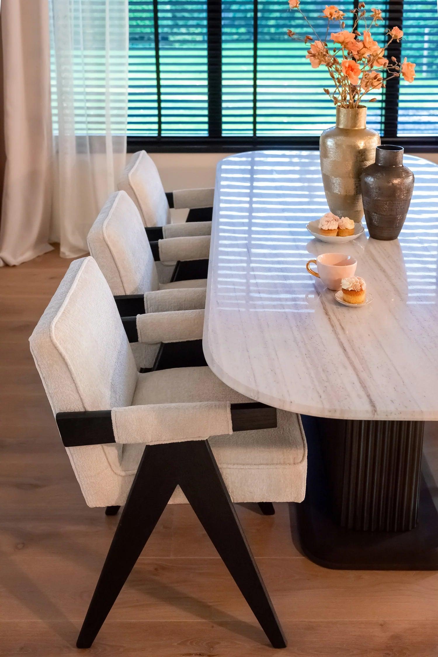 Stół MAYFIELD biały marmur Richmond Interiors Eye on Design