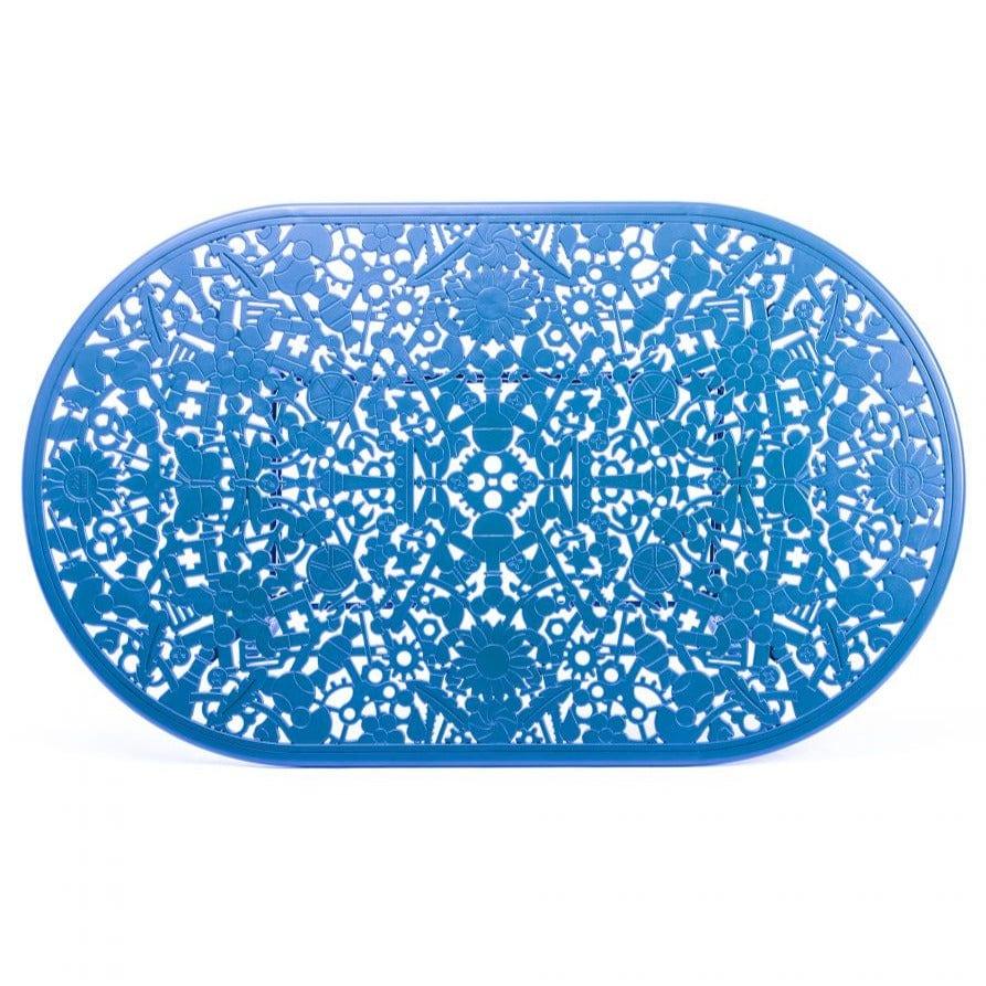 Stół ogrodowy owalny INDUSTRY niebieski Seletti Eye on Design