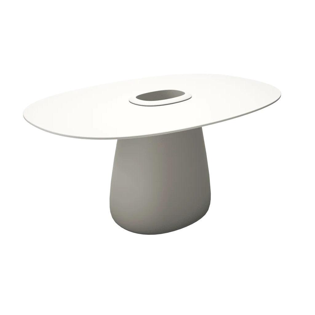 Stół ogrodowy z pojemnikiem COBBLE biały Qeeboo Eye on Design