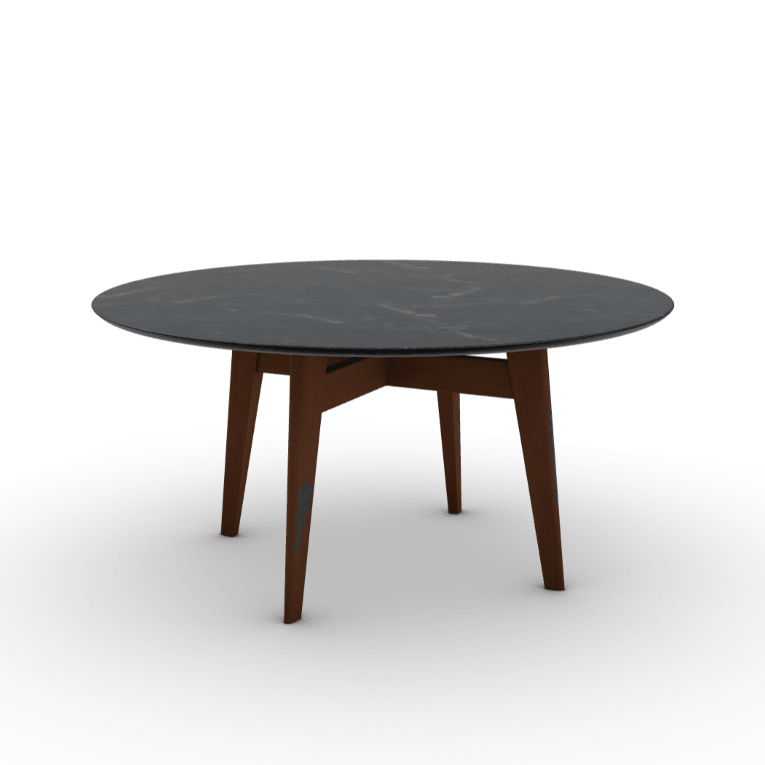 Stół okrągły ABREY czarny marmur do jadalni – Calligaris